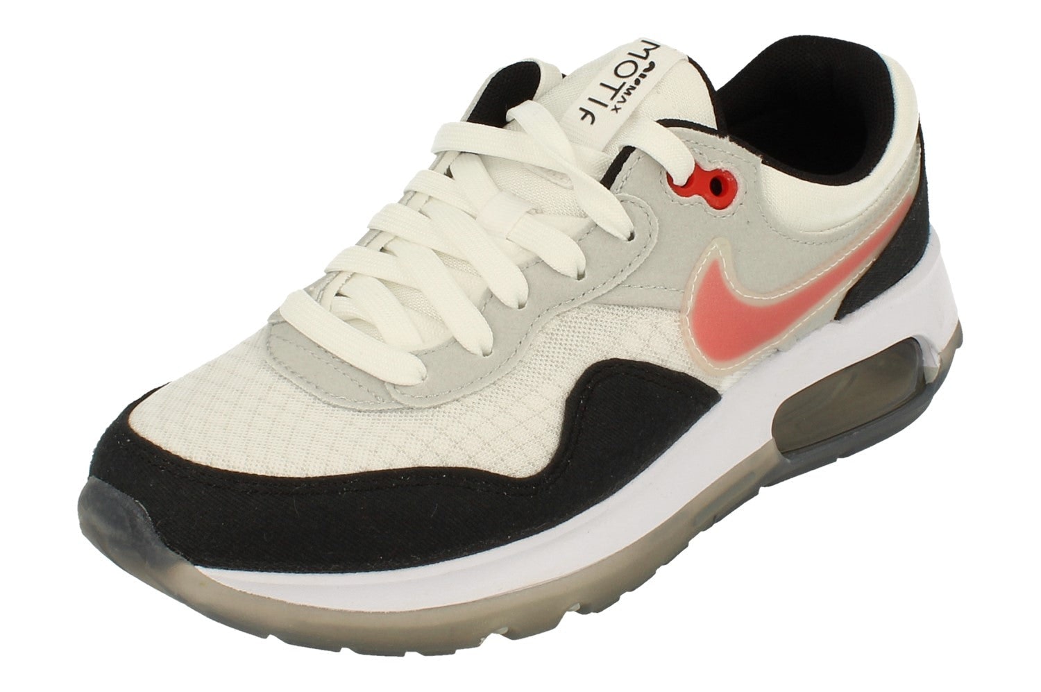 Nike Black/Red/White Air Max Motif Gs Trainers Dv3034 001 - Uk 5.5 | Us 6Y | Eu 38.5