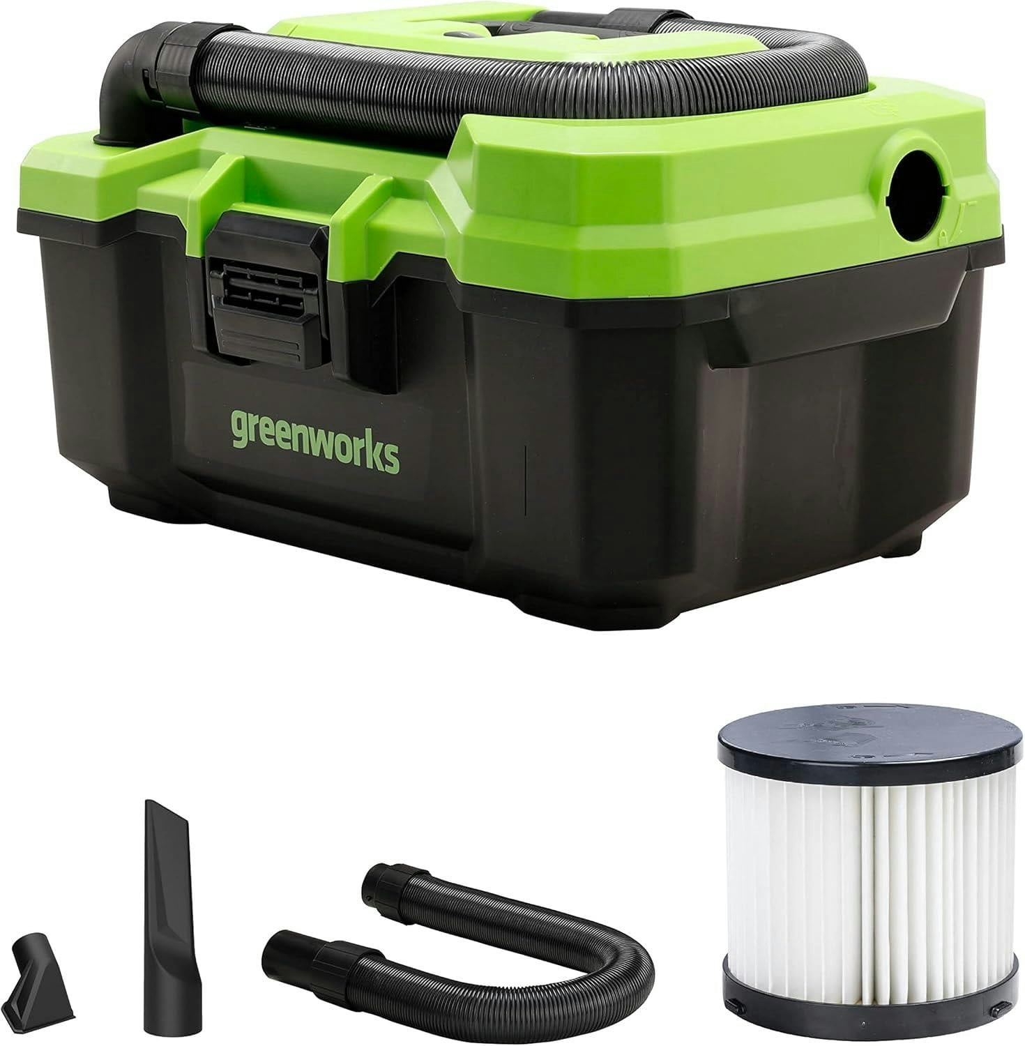 Greenworks Green Works 24V Cordless Wet/Dry Vacuum Cleaner Excludes Battery And Charger - 1 - Wet/Dry Vacuum Cleaner