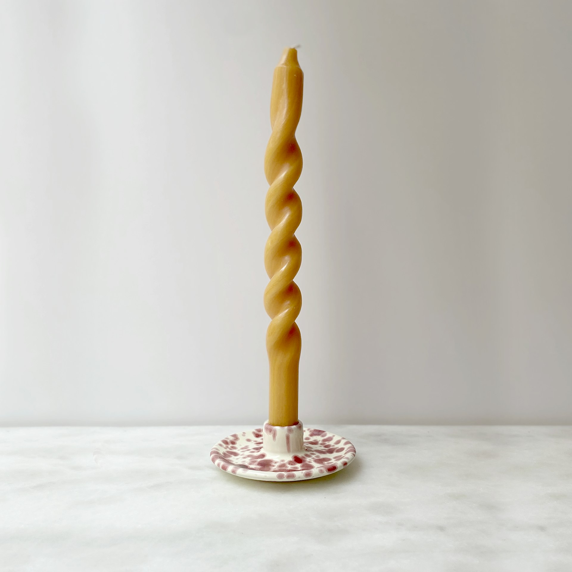 Rackhams Candle Holder Cranberry