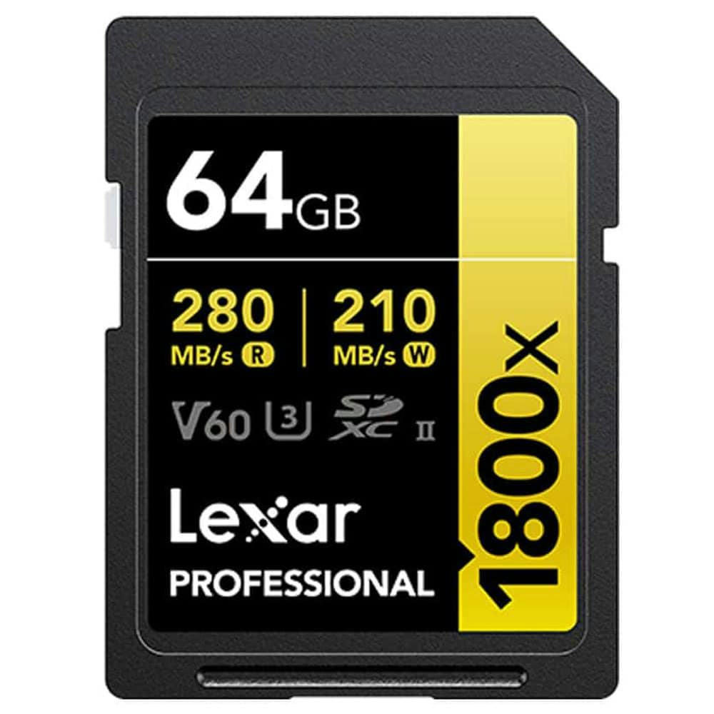Lexar Sdxc Professional 1800X Uhs-Ii Flash Memory Card 64Gb Gold - Image 8