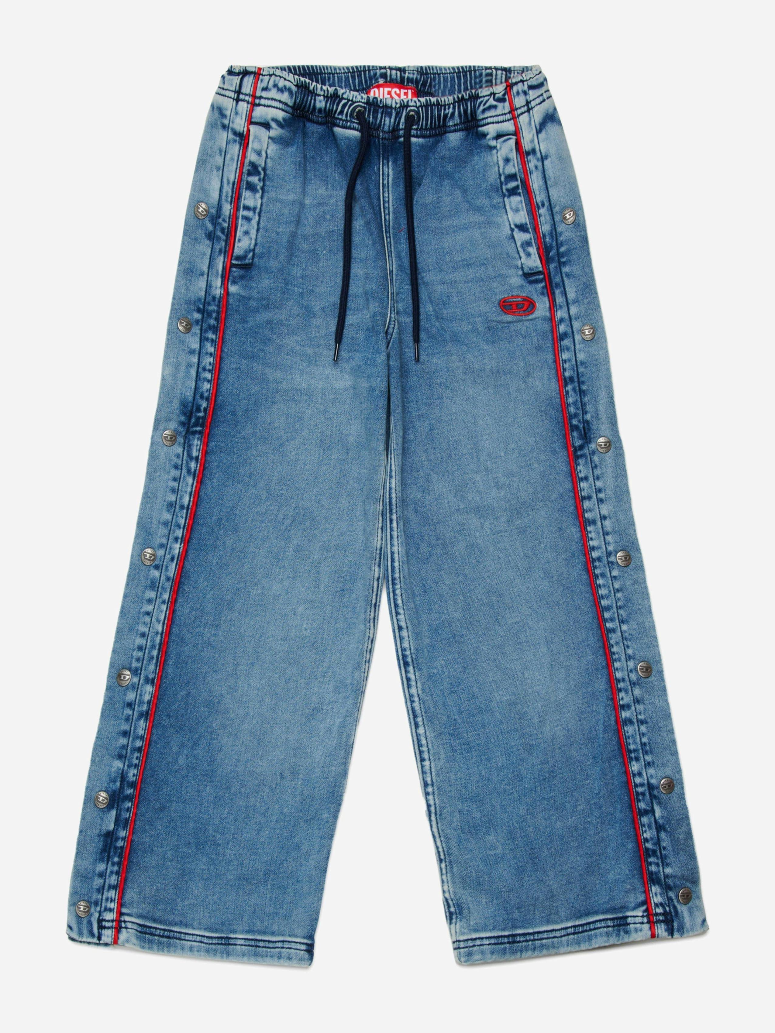 Diesel Girls Blue Relaxed Fit Jogger Jeans In - 6 Yrs
