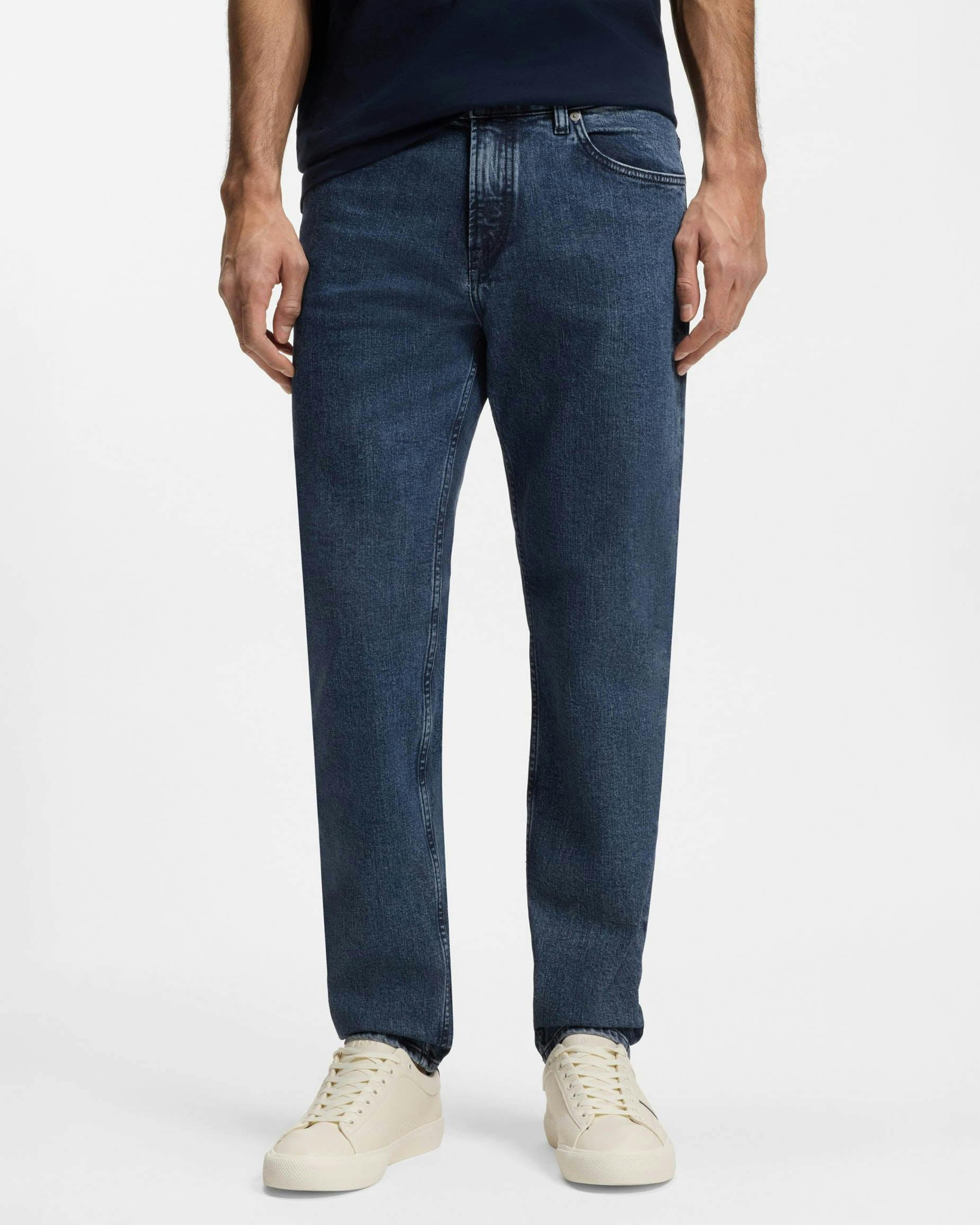 Boss Men's Orange/Blue Maine Regular-Fit Jeans - Medium 424 - Medium 424 - W30 L34