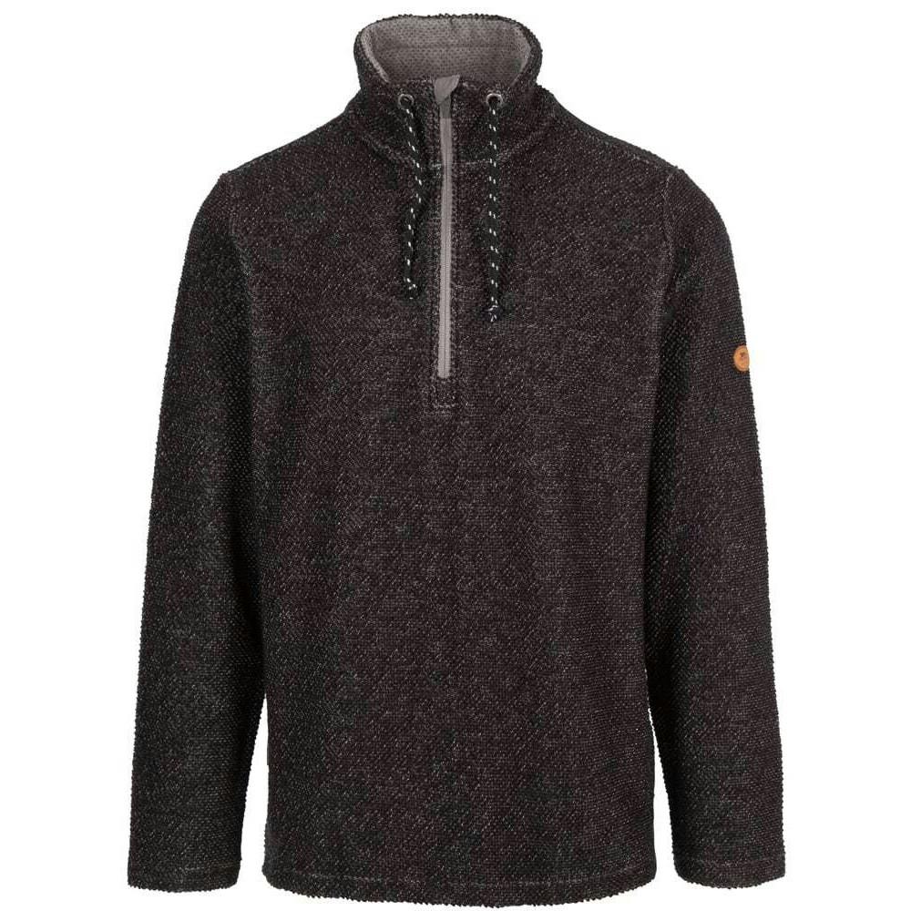 Trespass Men's Black Falmouthfloss Sweatshirt - Xs - 70% Cotton/30% Polyester