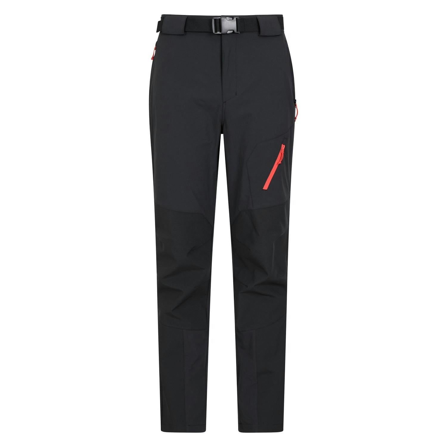 Mountain Warehouse Men's Black Forest Hiking Trousers - 28L - 60% Polyester/20% Polyamide/20% Elastane