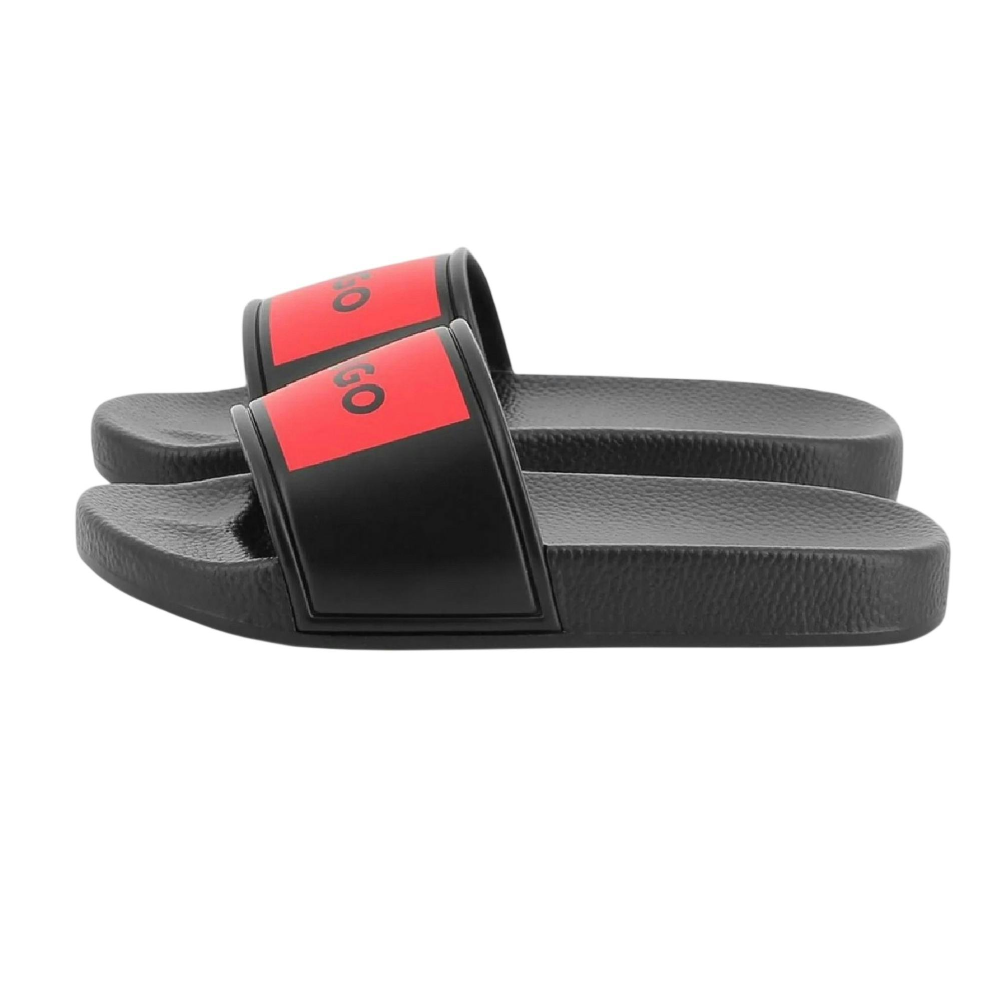 Boss Black Hugo Childrens/Kids Logo Sliders - 4.5 Uk Child - 100% Mixed