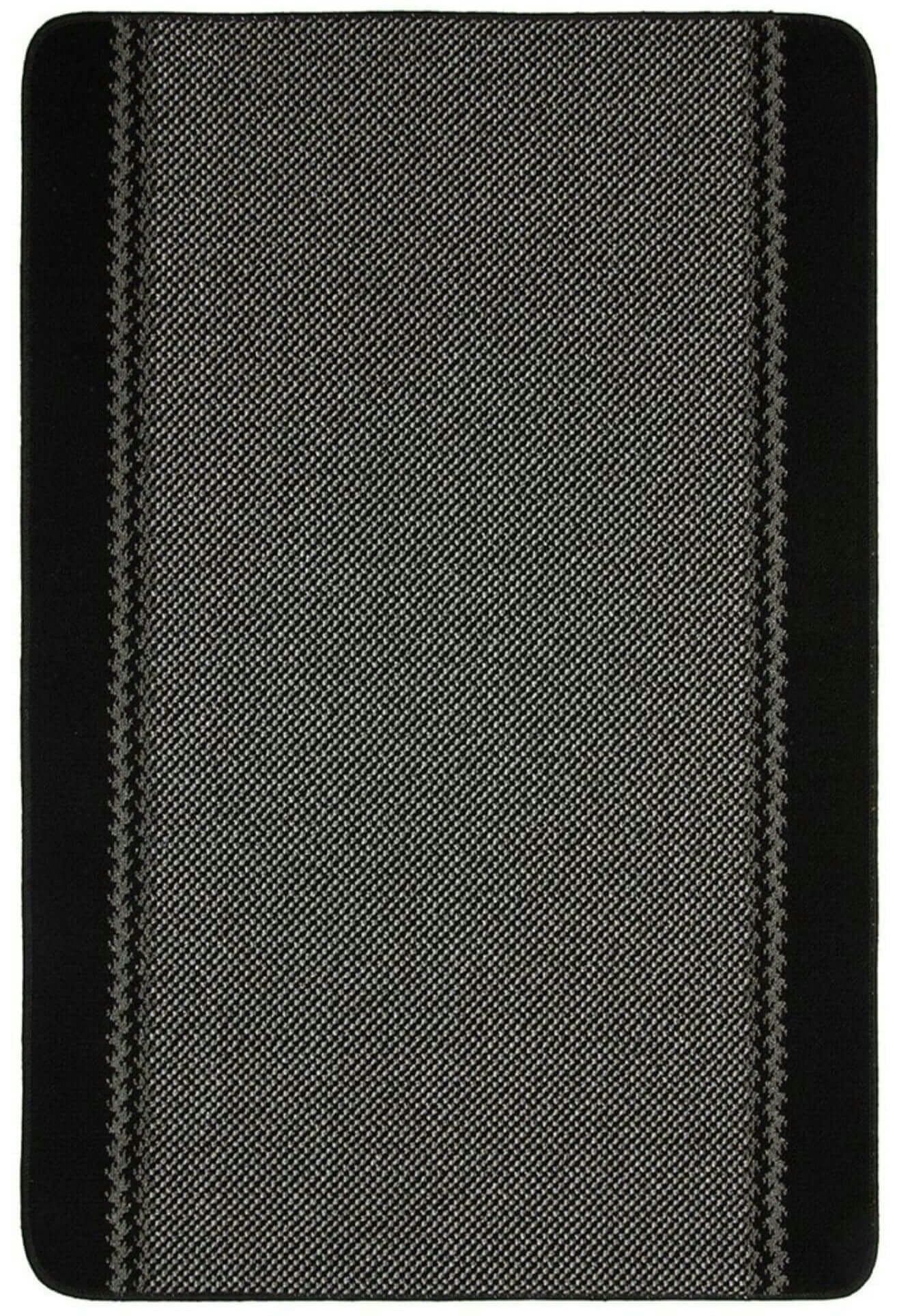 Washamat Kilkis Mat Black 150 X 100cm - Polypropylene Pile - Slip Resistant Latex Backing - Image 3