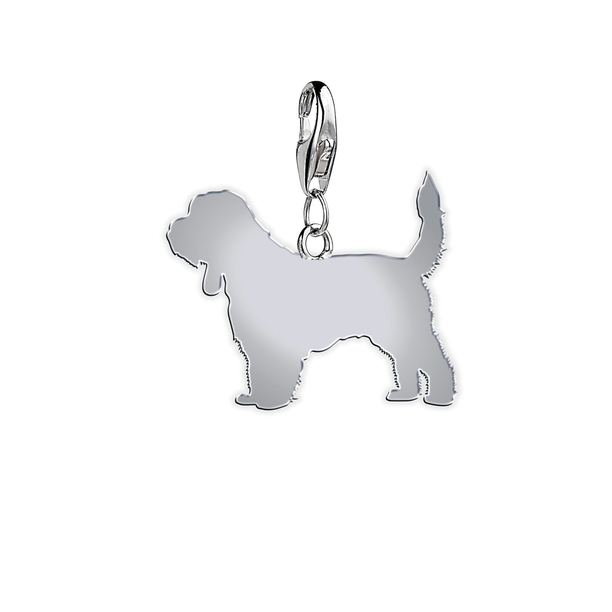 Mylee London Silver Grand Basset Griffon Vendéen Silhouette Charm - Yes - Clip On Charm