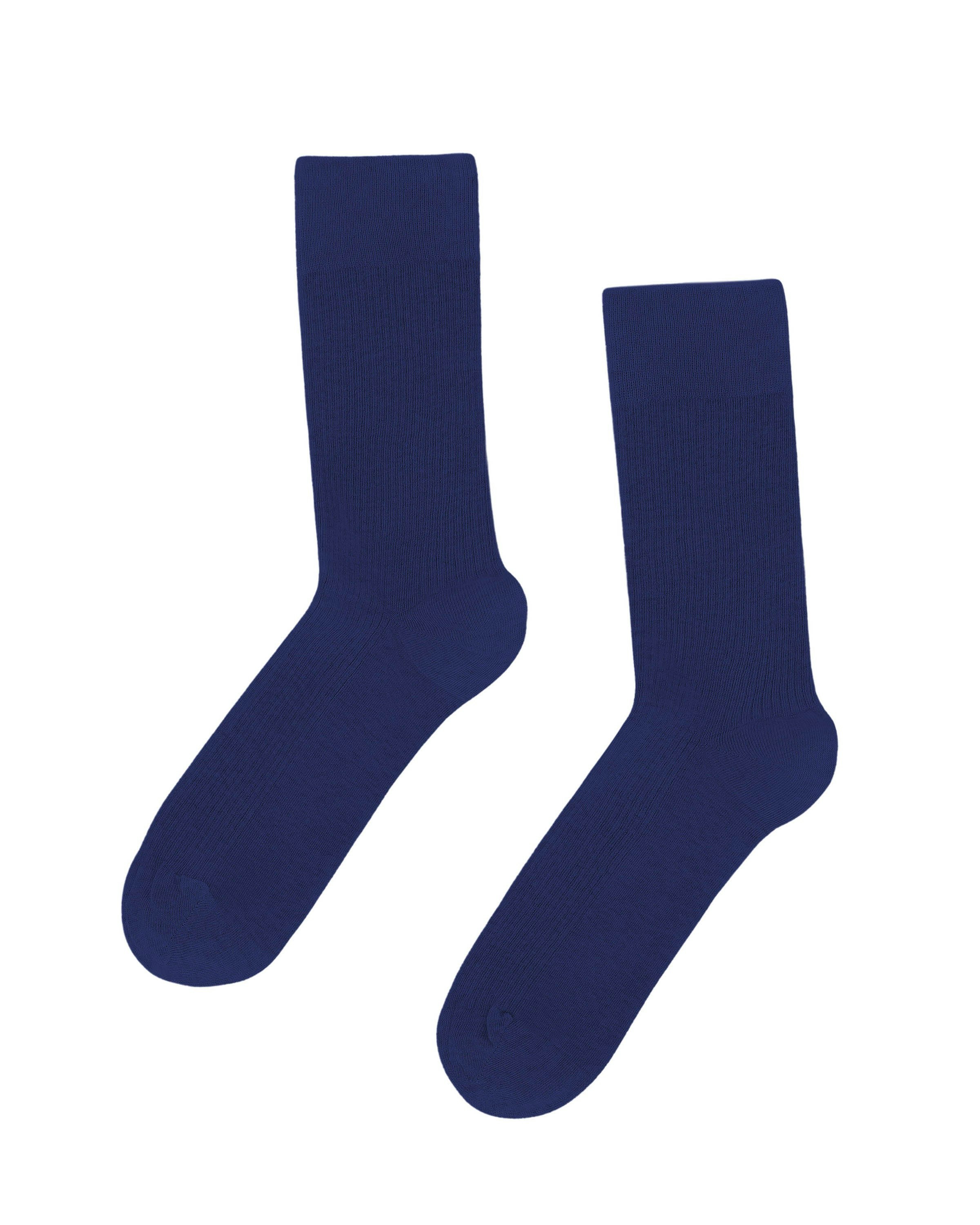 Colorful Standard Unisex Blue Football Socks Classic Organic Marine - Image 2