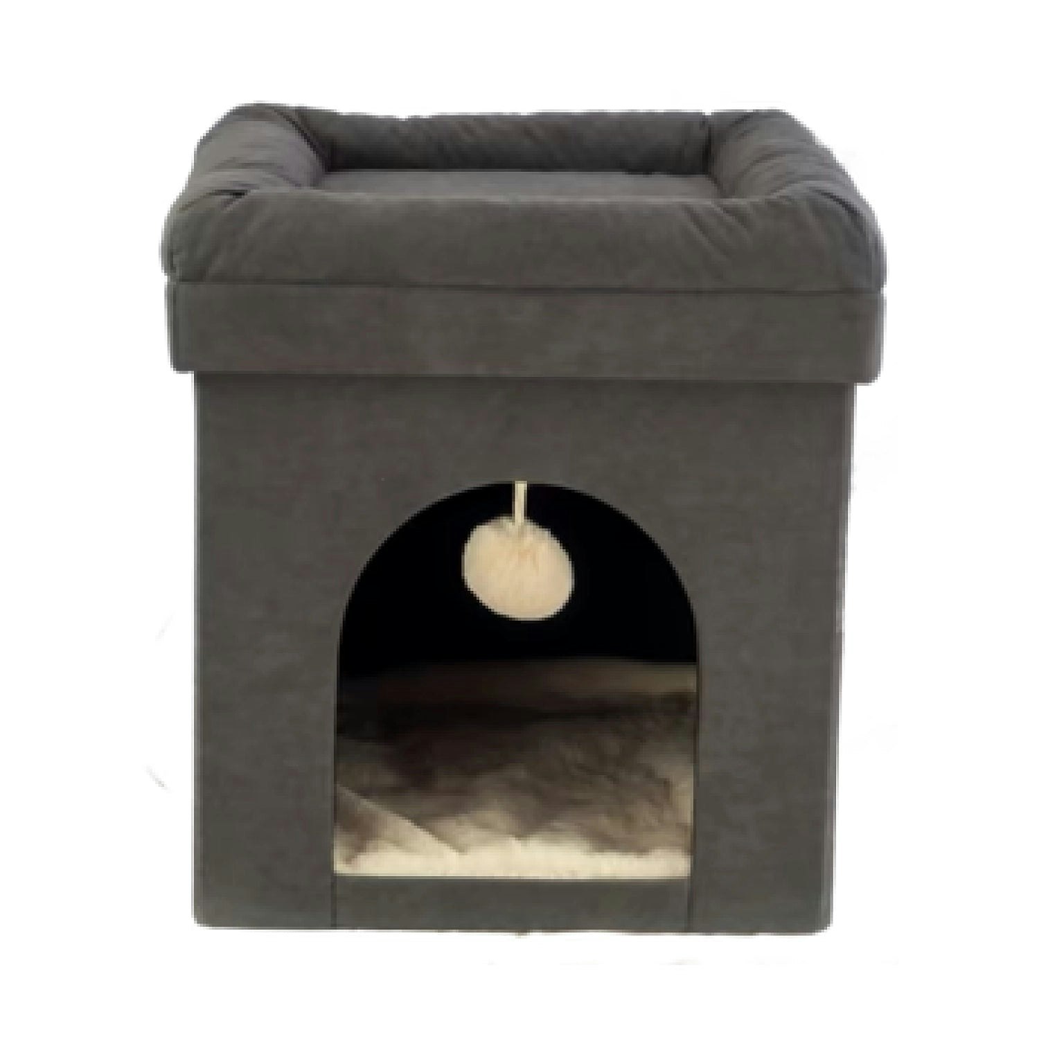 Snug And Cosy Pets Cat In A Box - Covered Cat Bed Enclosure