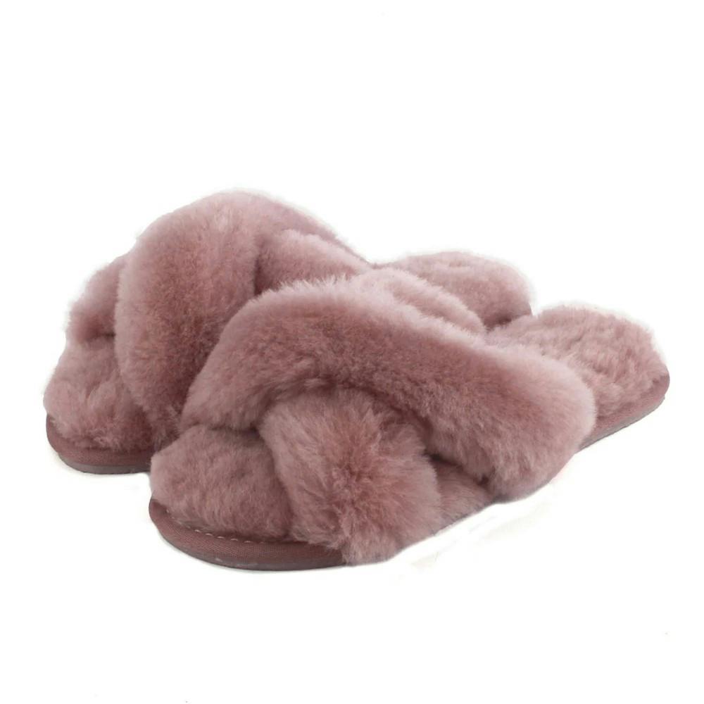 Eastern Counties Leather Women's Delilah Sheepskin Slippers - Mink - 5 Uk - Mink - 100% Sheepskin