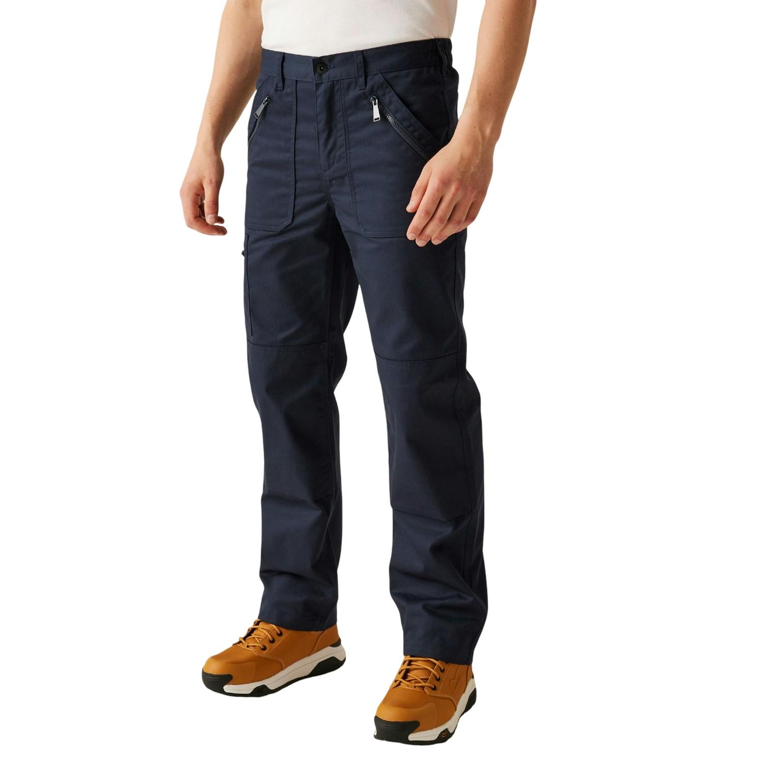 Regatta Men's Pro Action Stretch Trousers - Navy - Navy - 42S - 50% Recycled Polyester/50% Polyester