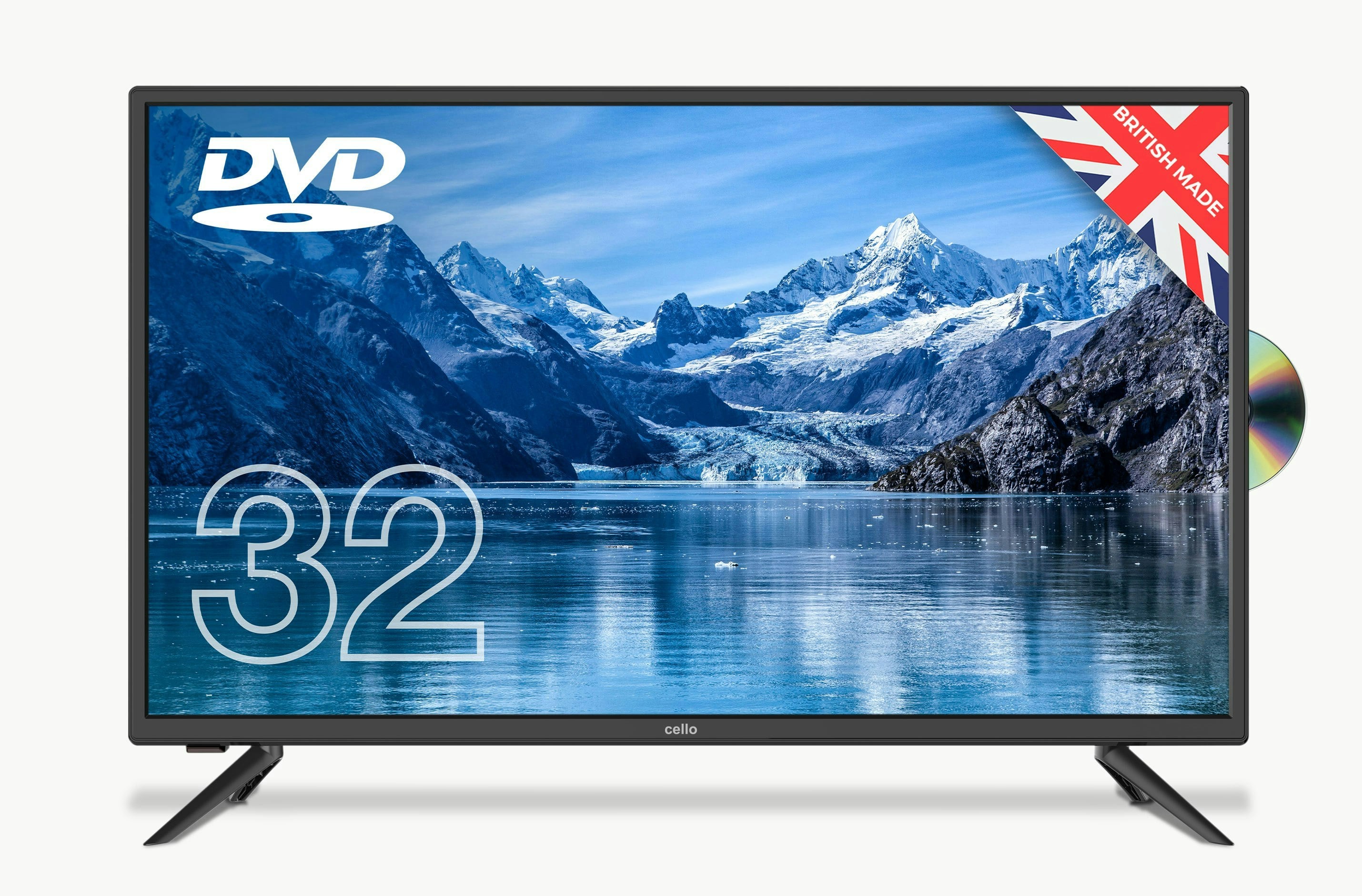 Cello C3220f 32" Hd Read Led Tv With Built In Dvd Player, Freeview And Built In Satellite