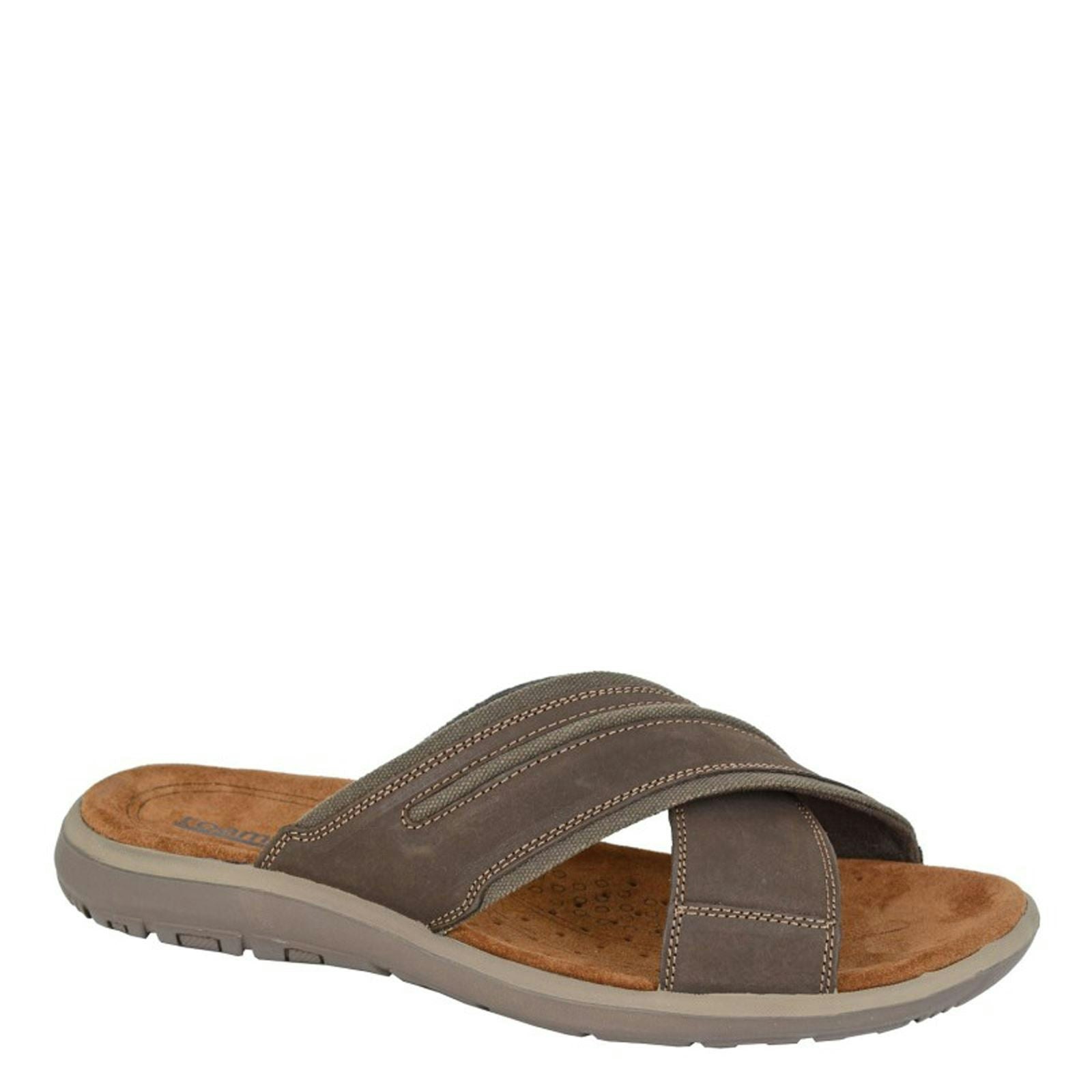 Roamers Men's Brown M 543 Crossover Mule Sandals - 12 Uk