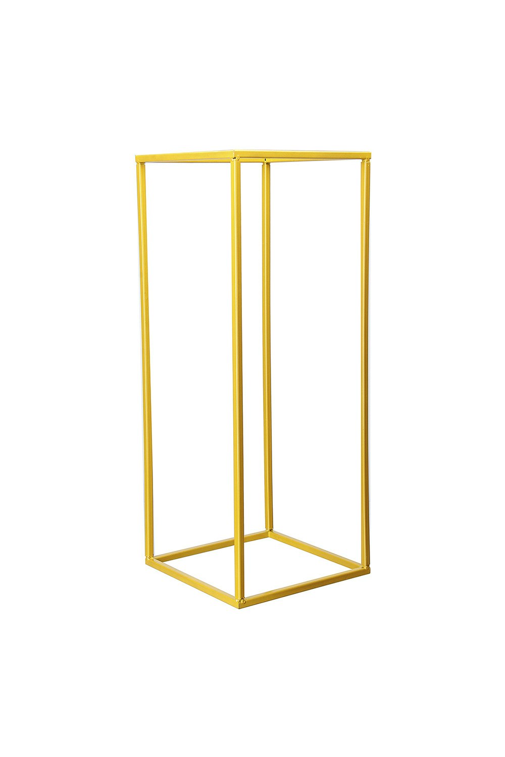 Rackhams Golden/Gold 80Cm H Rectangular Flower Stand Pedestal Rack Wedding Party Ornament