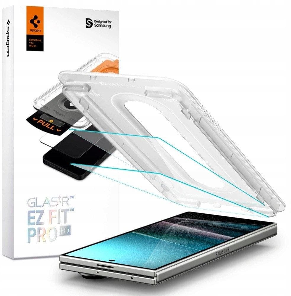 Spigen Glaster Ez Fit Hd Screen Protector For Samsung Galaxy Z Fold 7 8.0" 2 Pack - Agl09579