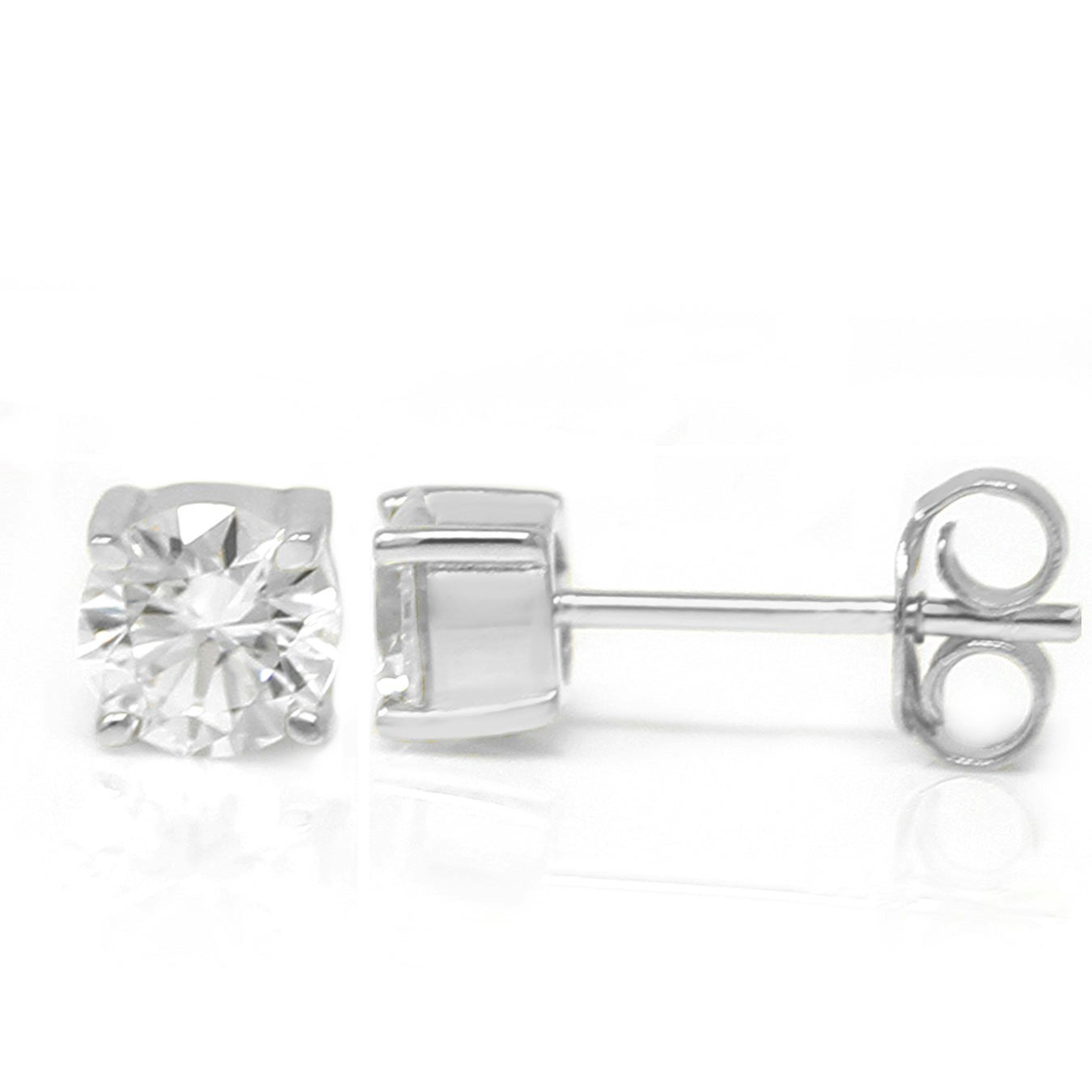 Say It With Silver Round Earrings