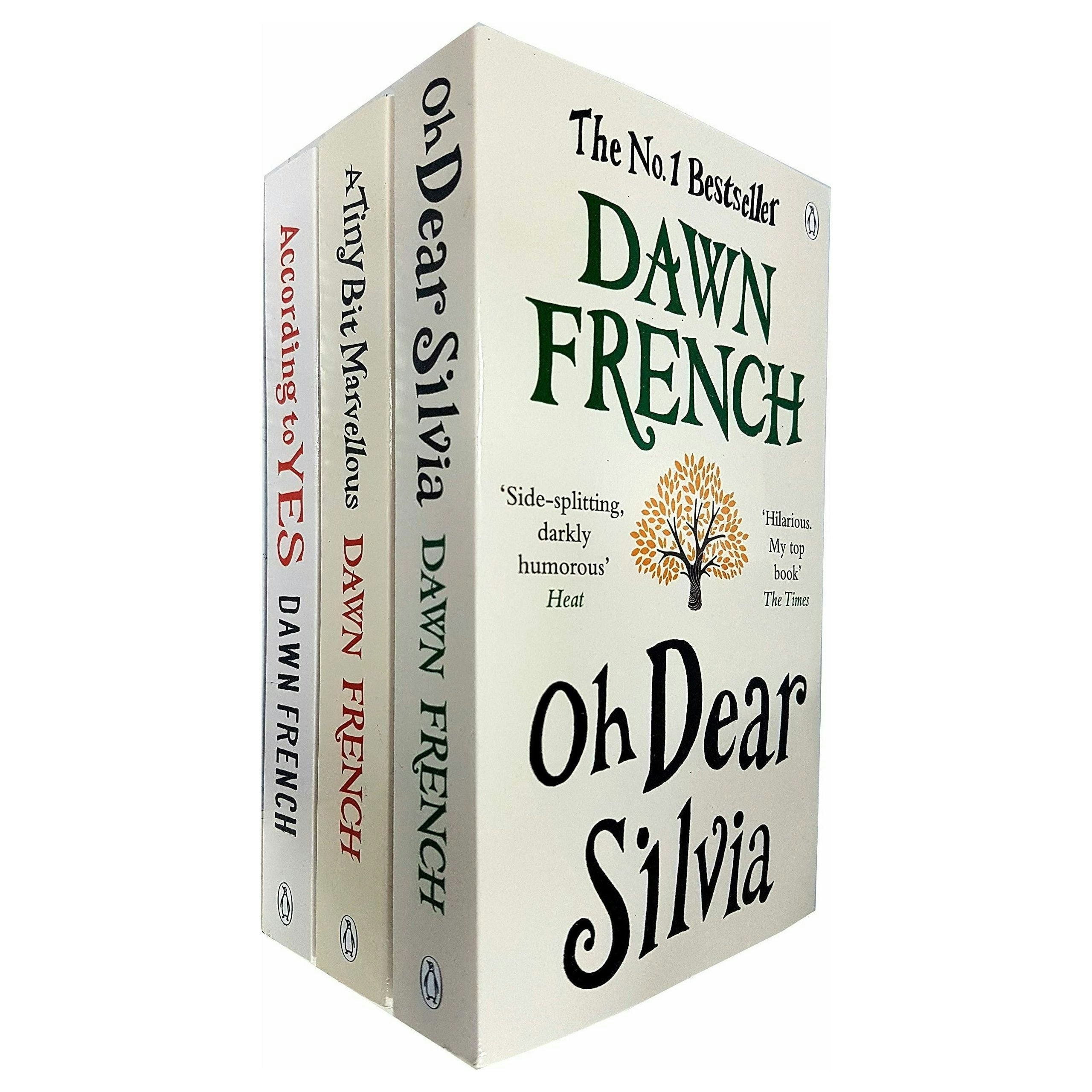 Penguin Dawn French Collection Books Set (According To Yes, A Tiny Bit Marvellous, Oh Dear Silvia) Size 3