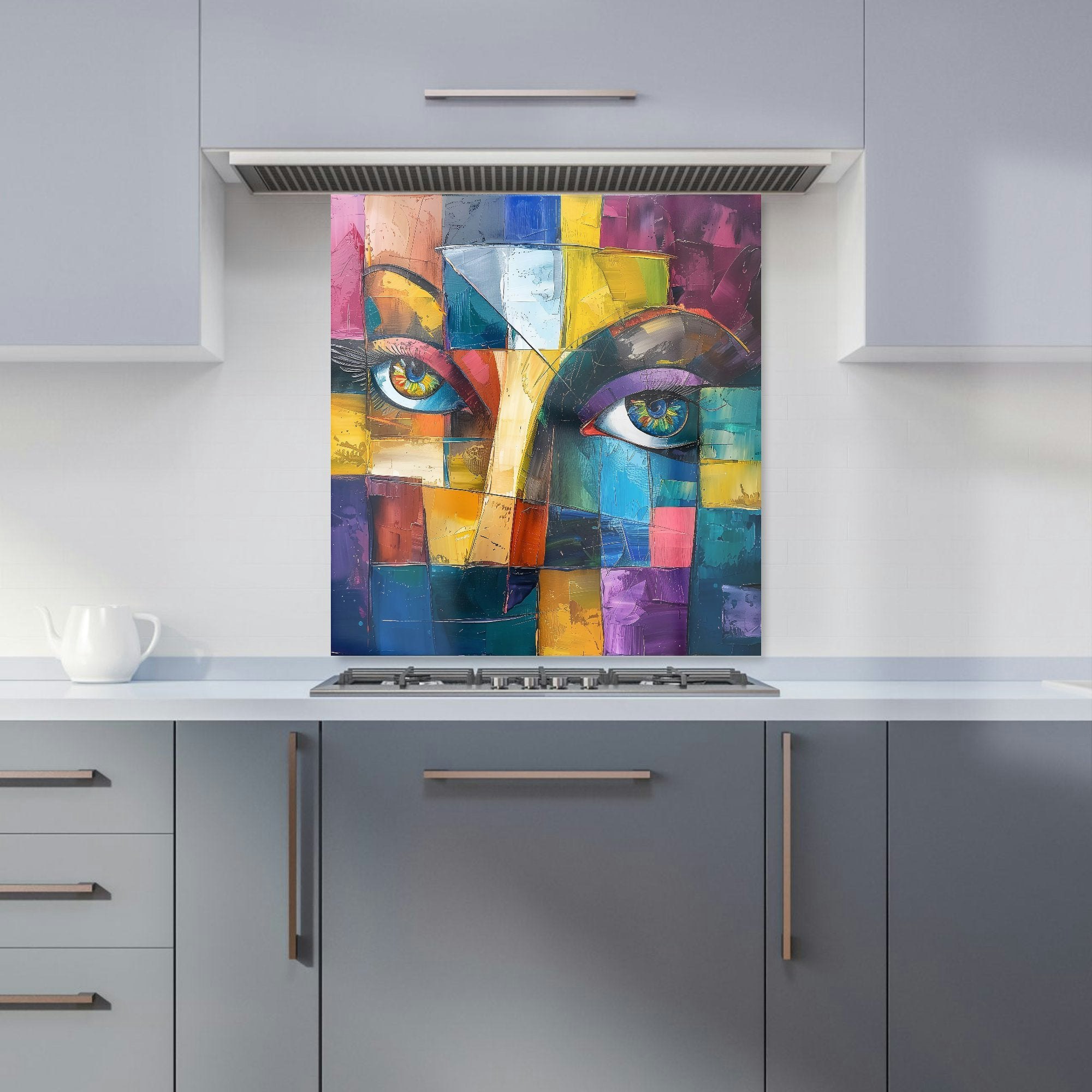 Warren Reed - Designer Fragmented Vision: Eyes Of The Soul Kitchen Splashback - W700mm X H750mm