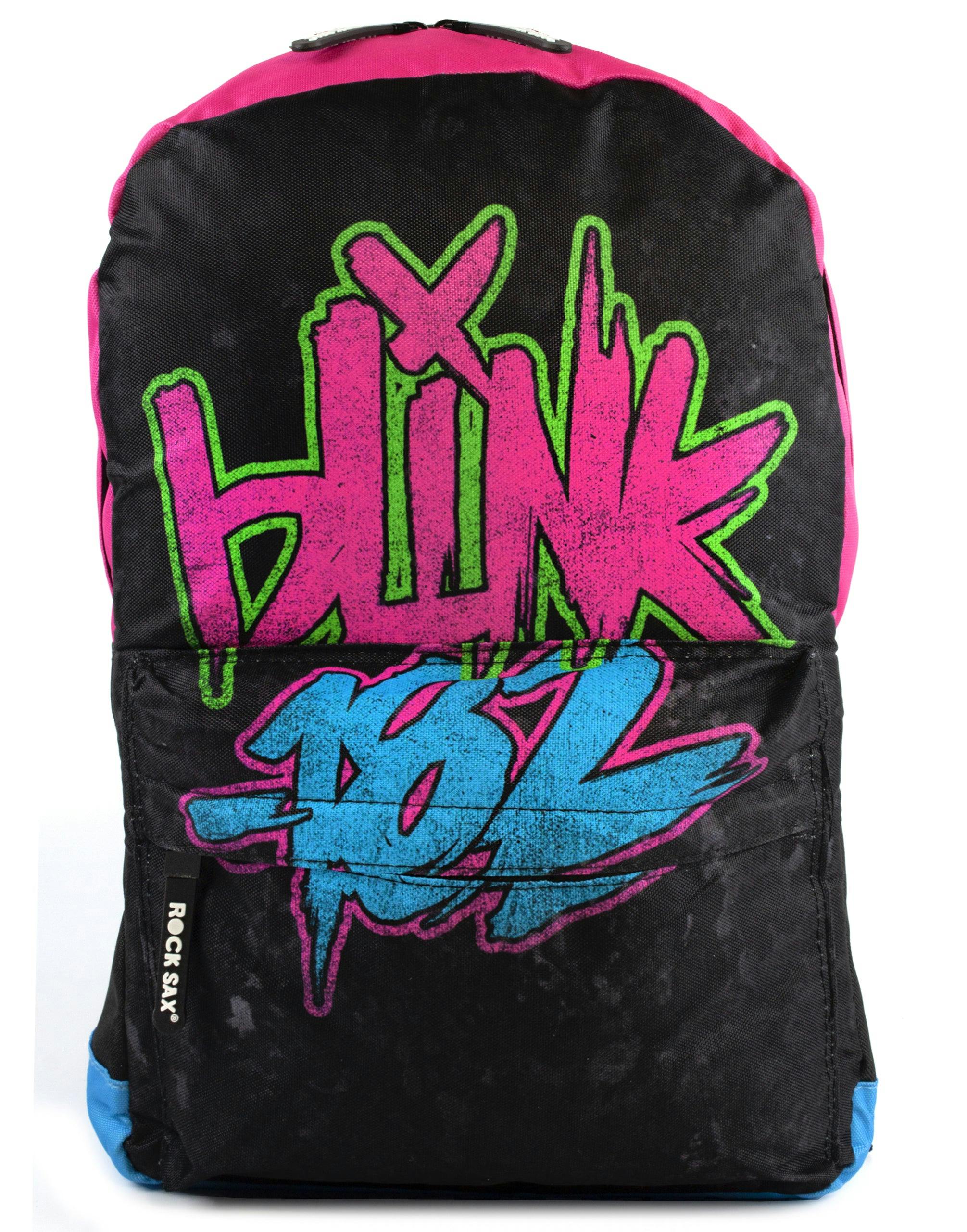 Vanilla Underground Unisex Black Rock Sax Blink 182 Backpack (One Size)
