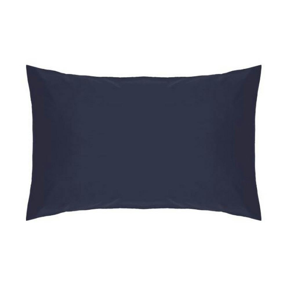 Belledorm Easycare Percale Housewife Pillowcase - Navy - One Size - Navy - 50% Cotton/50% Polyester