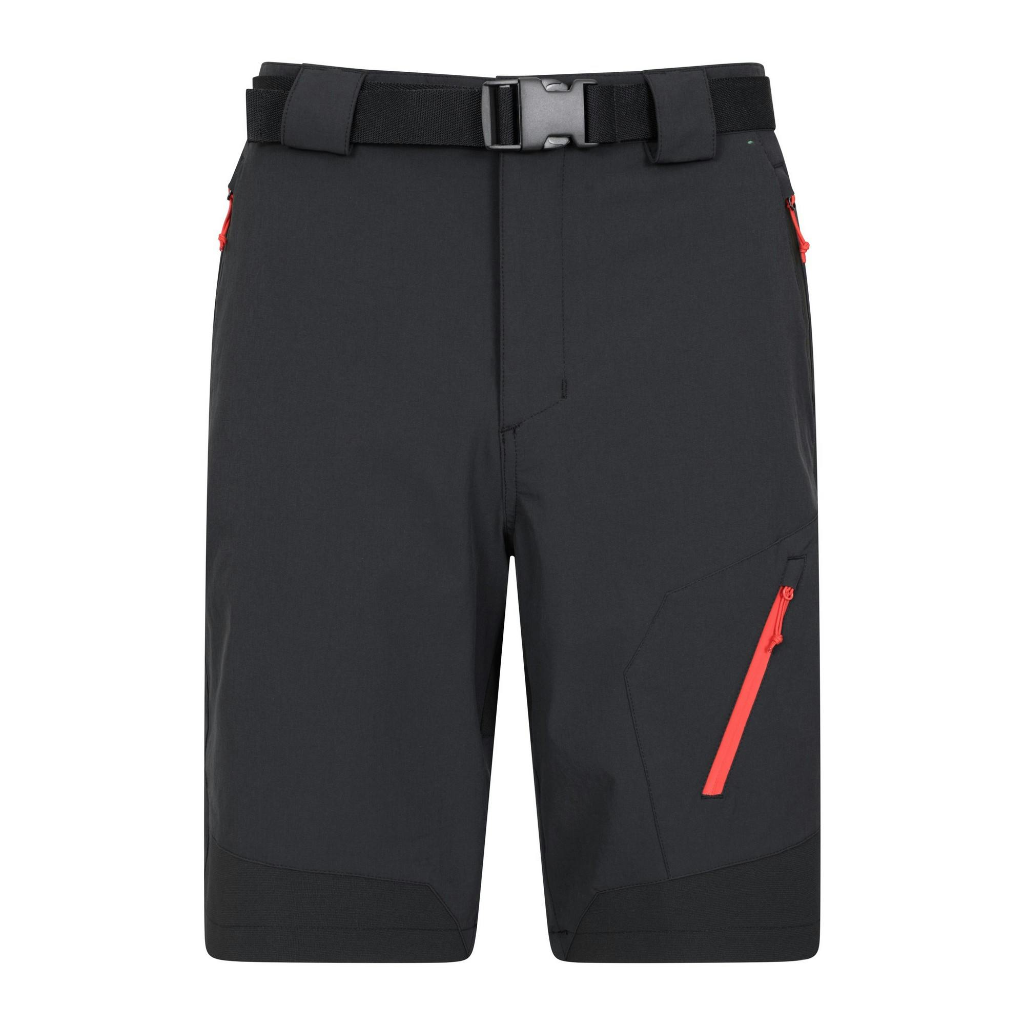Mountain Warehouse Men's Black Forest Shorts - 40R - 90% Polyamide/10% Elastane
