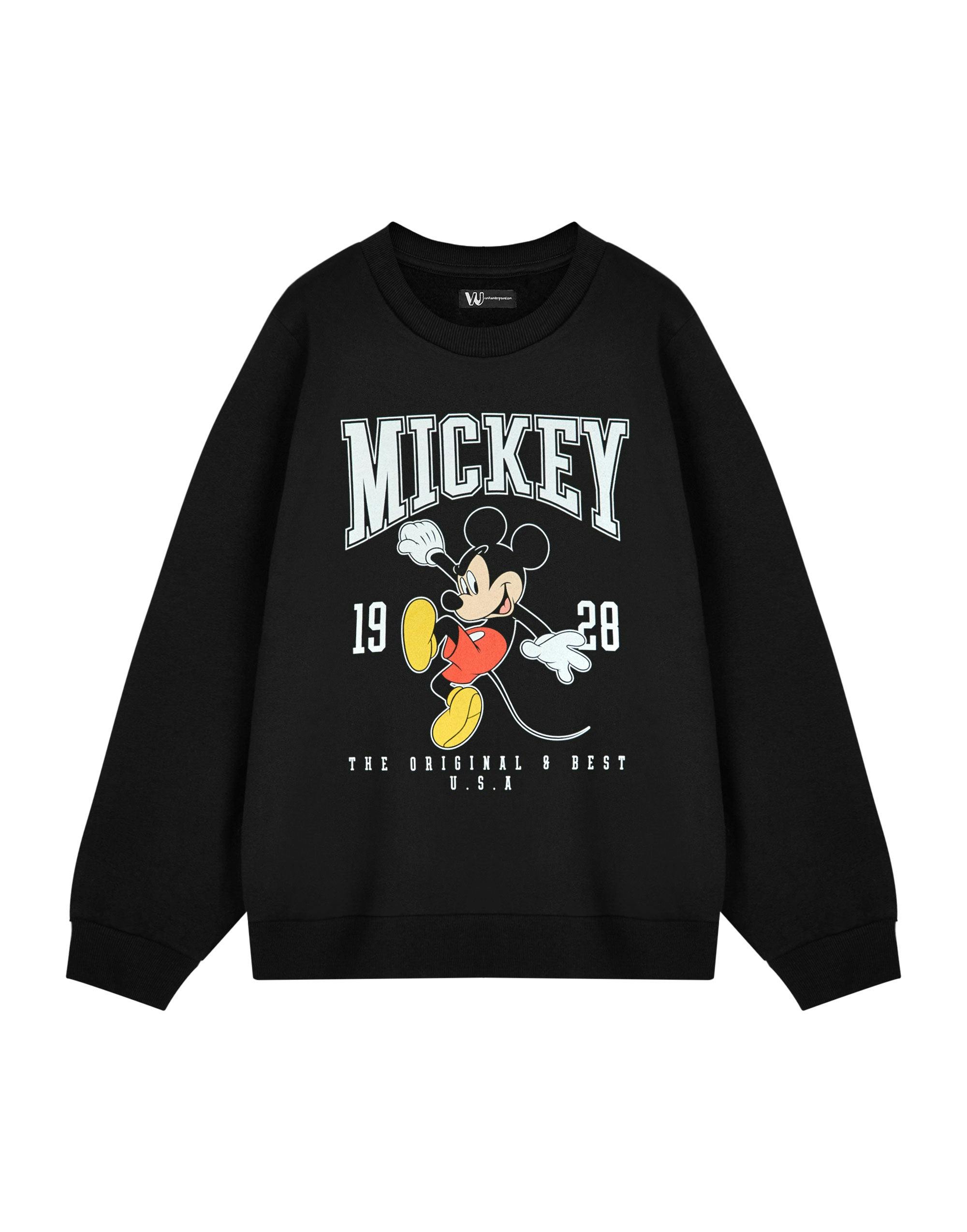 Vanilla Underground Women's Black Disney Mickey Mouse Sweatshirt - XXX-Large