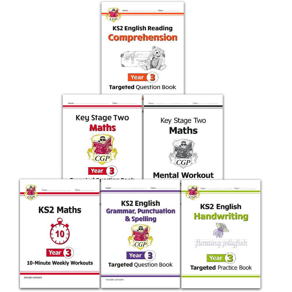 Cgp Books Year 3 Maths And English Home Learning Workbook Bundle For 7 To 8 Year Olds Ks2