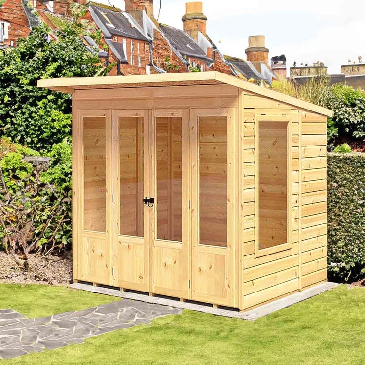 Rackhams Light Parham Pent 7 Ft X 5 Ft Shiplap Summerhouse