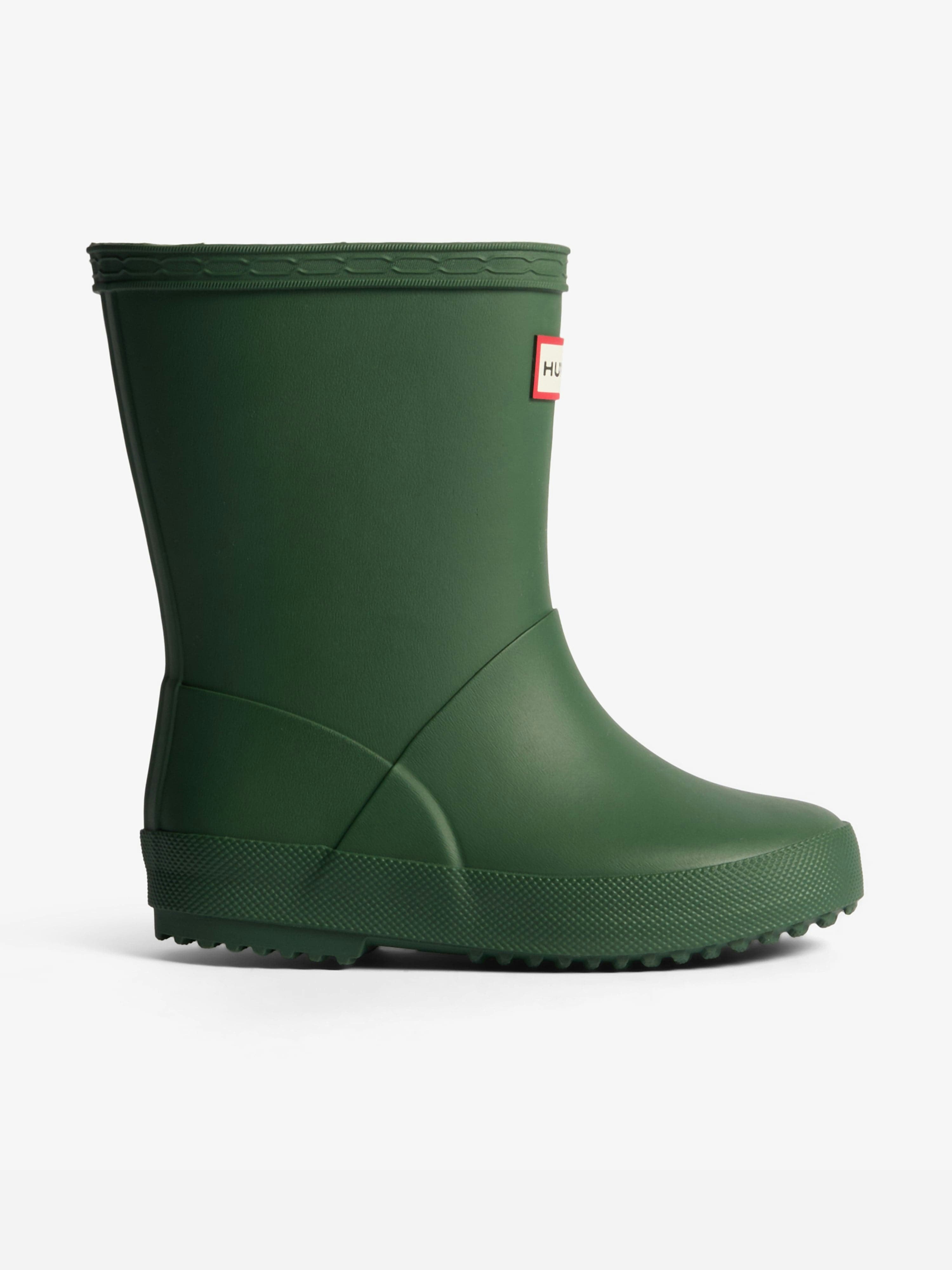 Hunter Unisex Kids Green Kids First Insulated Wellington Boots In - Eu 23 Uk 6