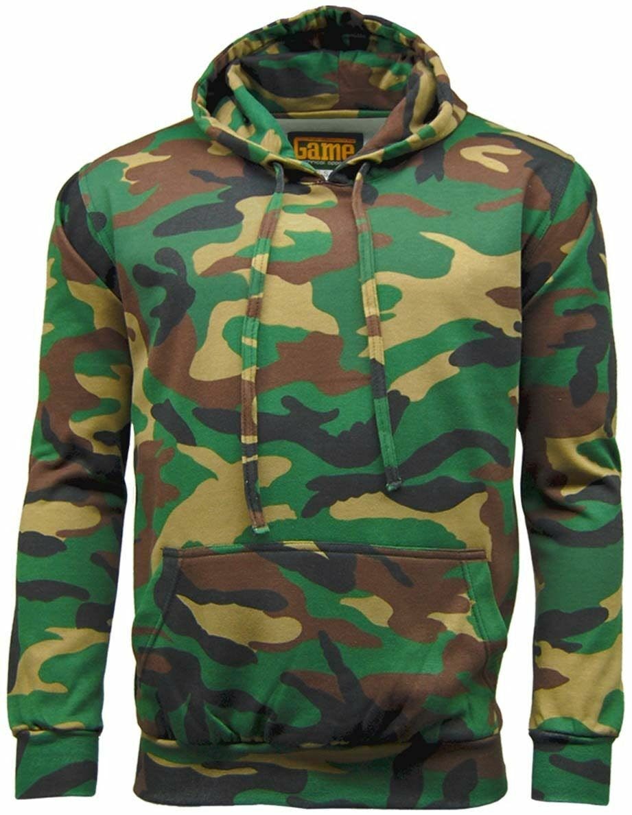 Coolandnew Game Camouflage Hoodie - Woodland - 4XL