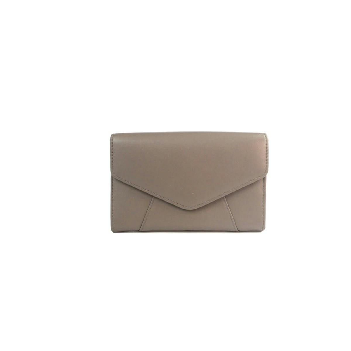 Eastern Counties Leather Camille Envelope Leather Purse - Taupe - Taupe - One Size - 100% Leather