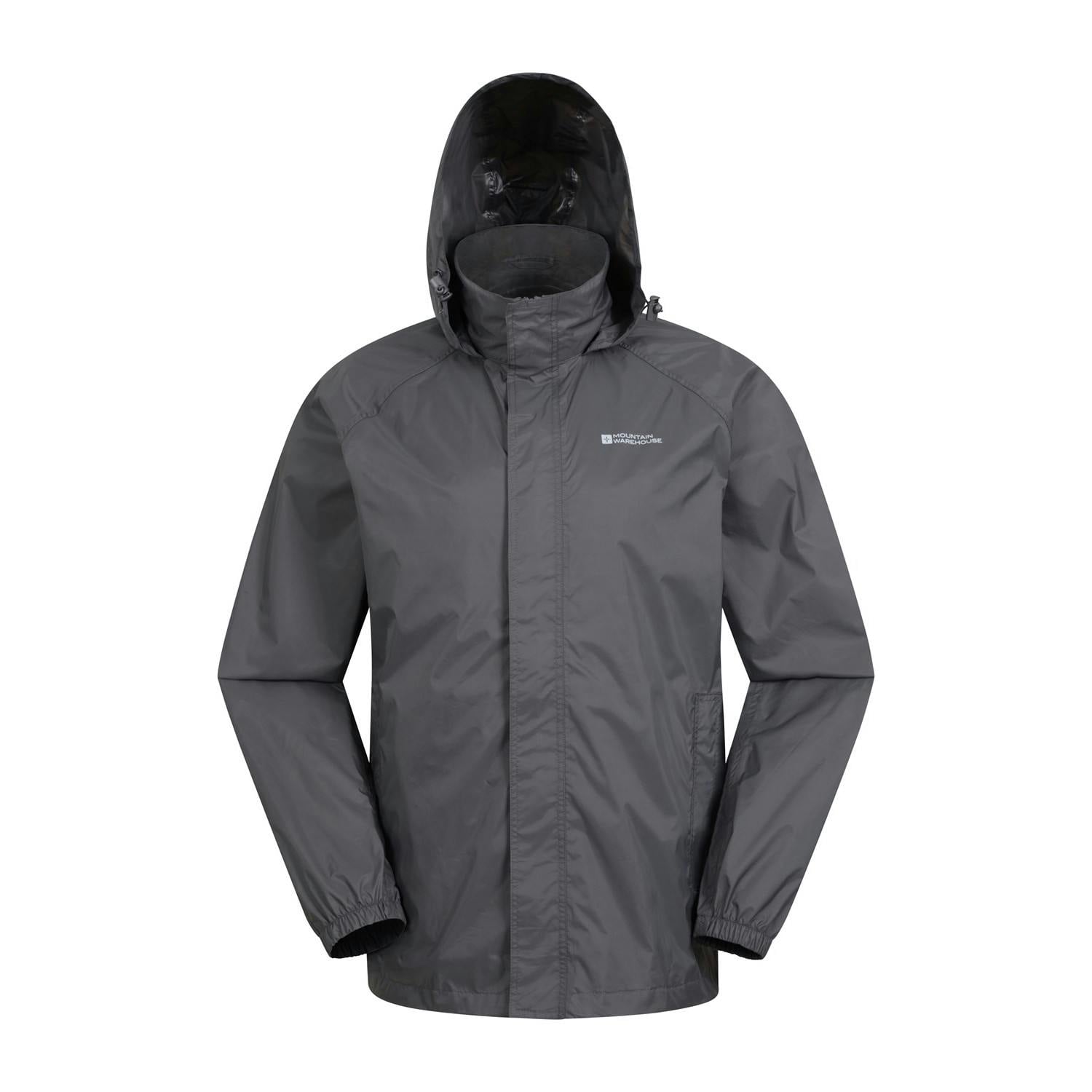 Mountain Warehouse Men's Grey Pakka Ii Waterproof Jacket - 4XL - 100% Polyamide