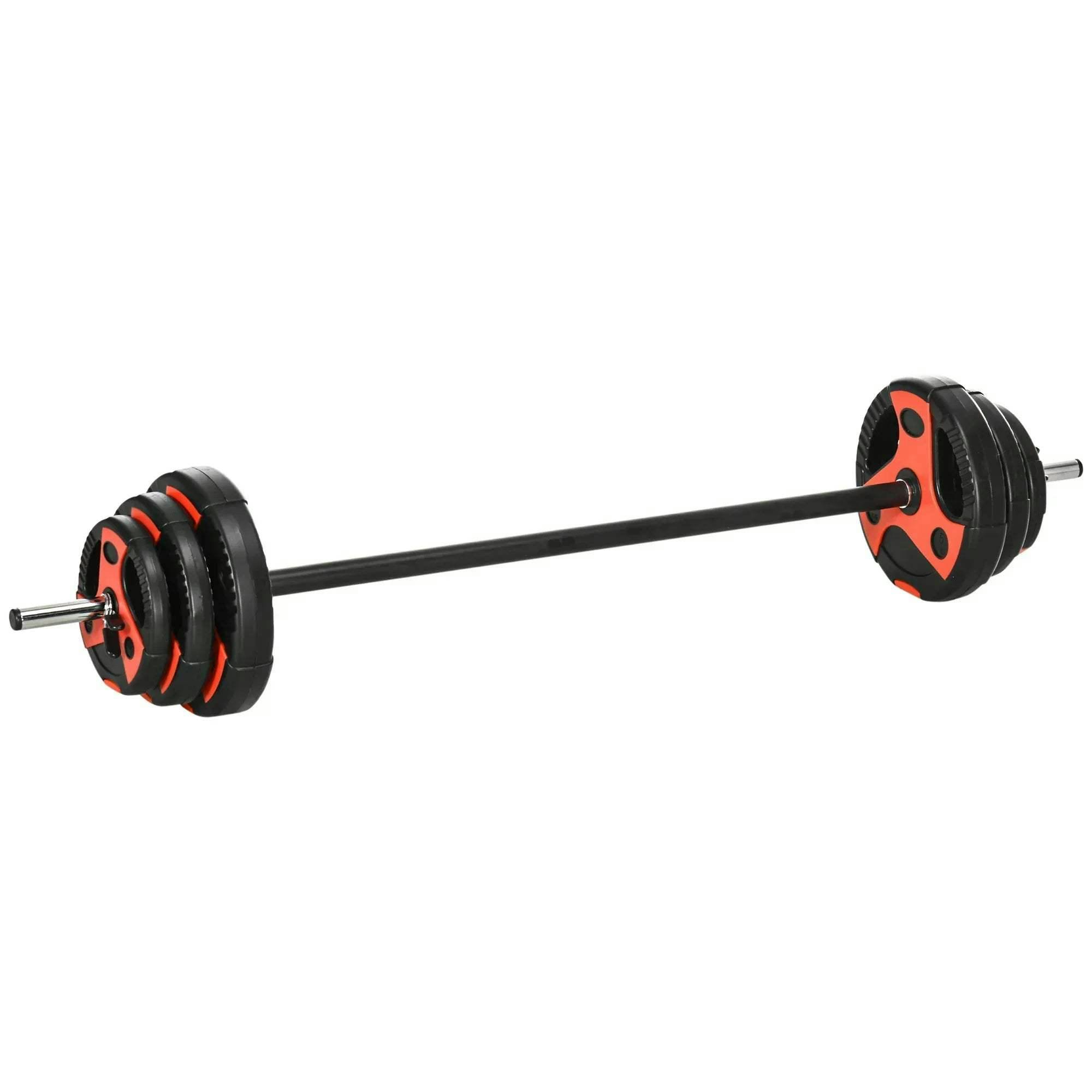 SPORTNOW 20kg Adjustable Barbell Weights Set - Home Gym Strength Training - Black - Image 7