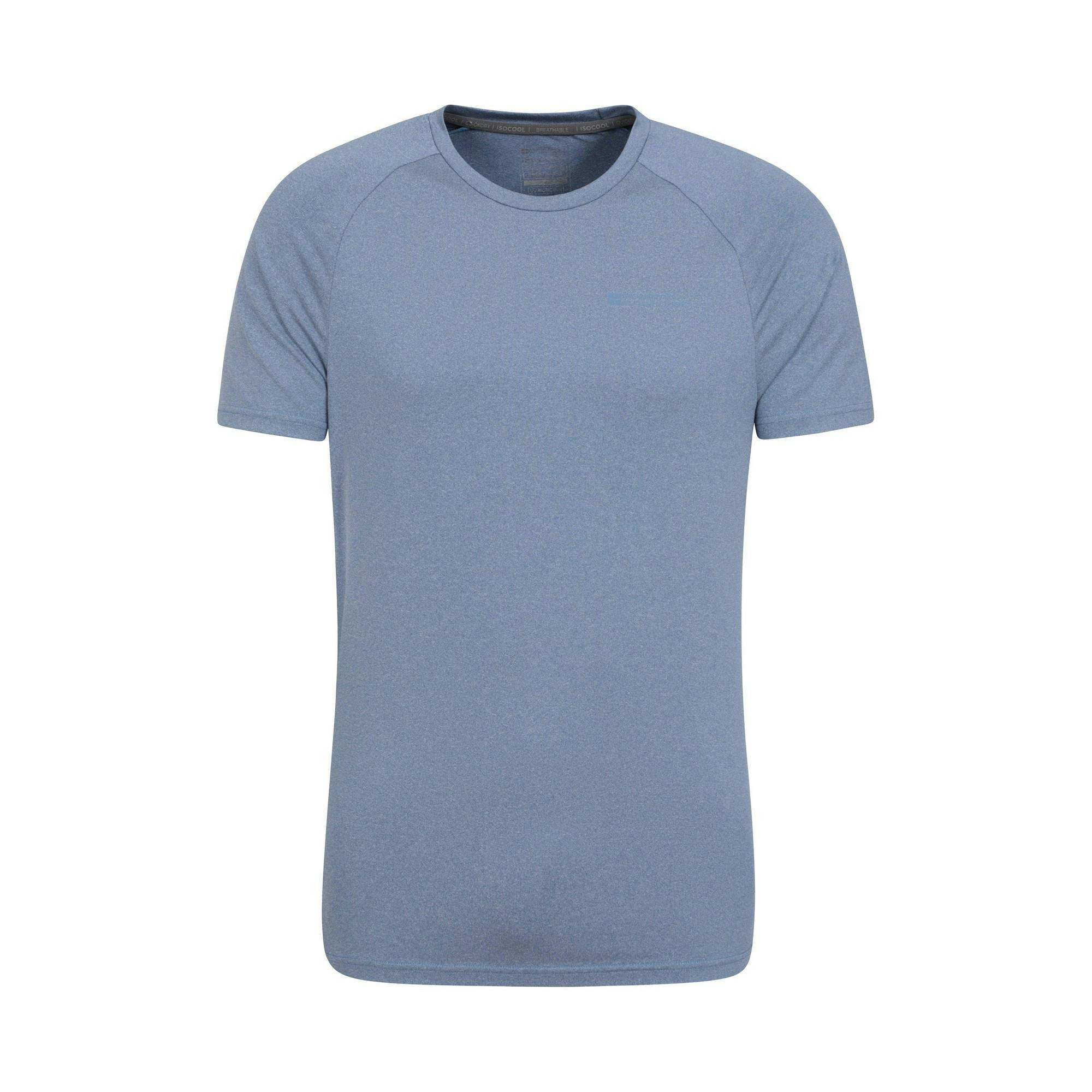 Mountain Warehouse Men's Dark/Blue Agra Melange T-Shirt - Xxs - 88% Polyester/12% Elastane