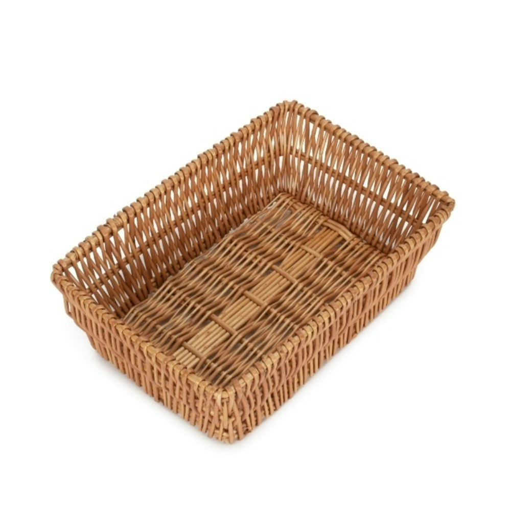 Red Hamper Jumbo Wicker Packaging Wicker Tray