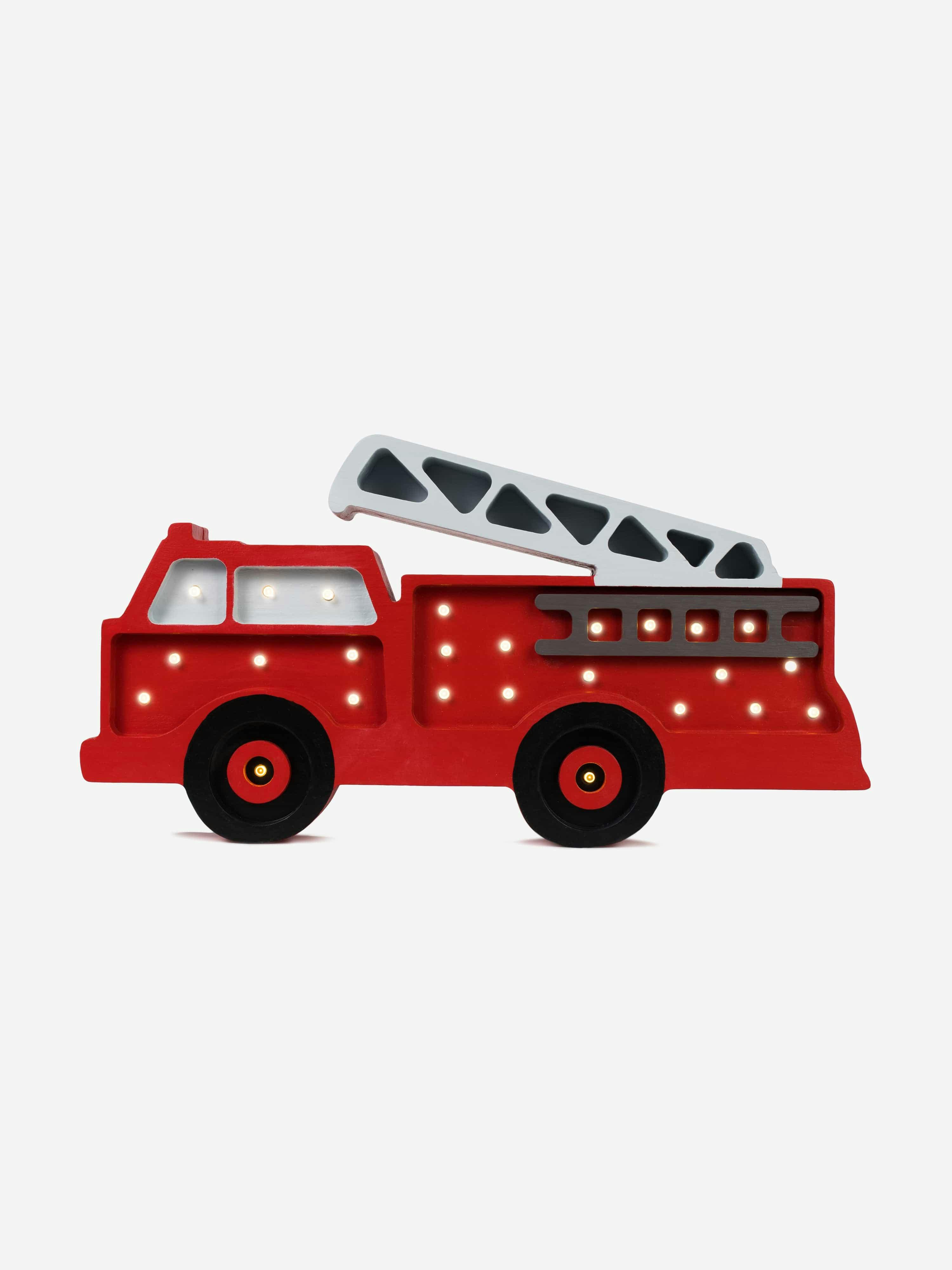 Rackhams Red Fire Truck Lamp In (23.5 X 36X5.5 Cm) - One Size
