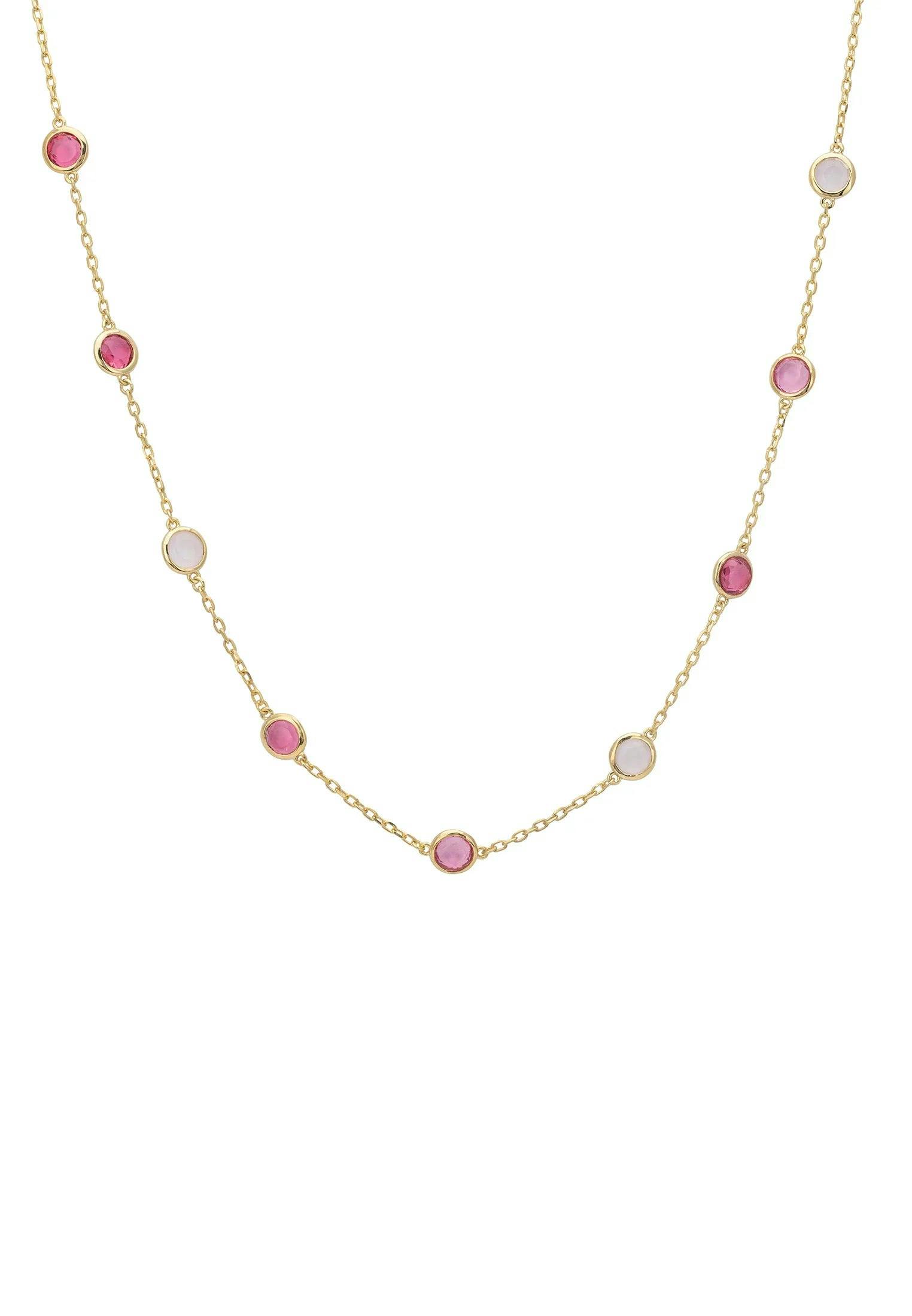 Latelita Gold Sardinia Necklace The Pinks