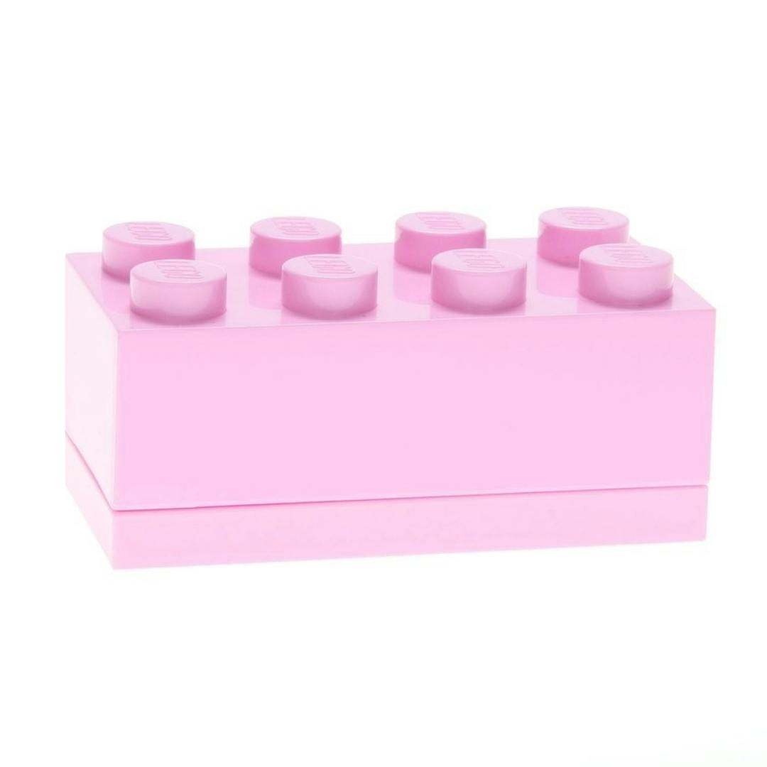Lego Light/Pink Mini Box 8 Storage Brick - 4.6 X 9.2 X 4.3Cm - Storage Brick