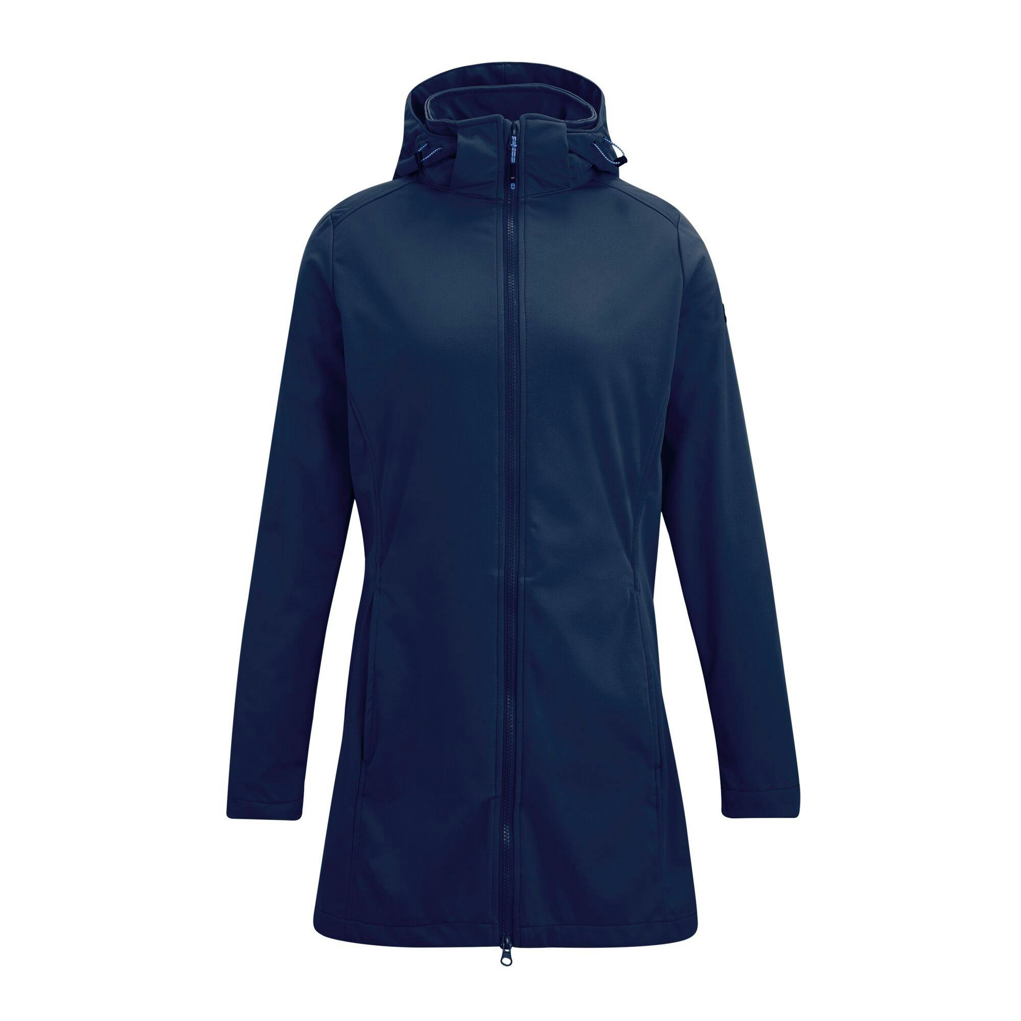 Regatta Women's Blue Carisbrooke Softshell Waterproof Jacket - Navy - 10 Uk - Navy - 70% Polyester/30% Recycled Polyester