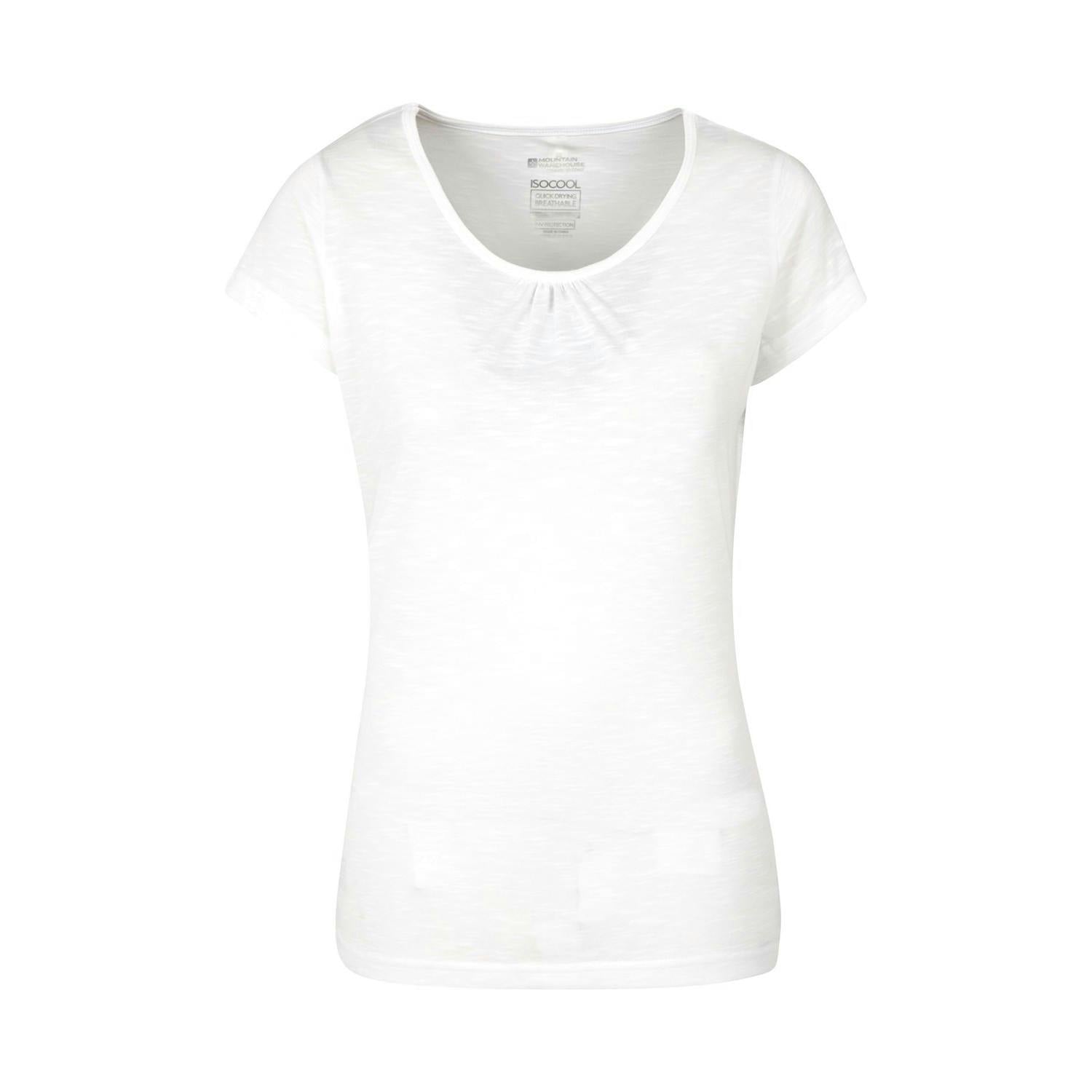 Mountain Warehouse Women's White / Agra Quick Dry T-Shirt - 18 Uk - 100% Polyester