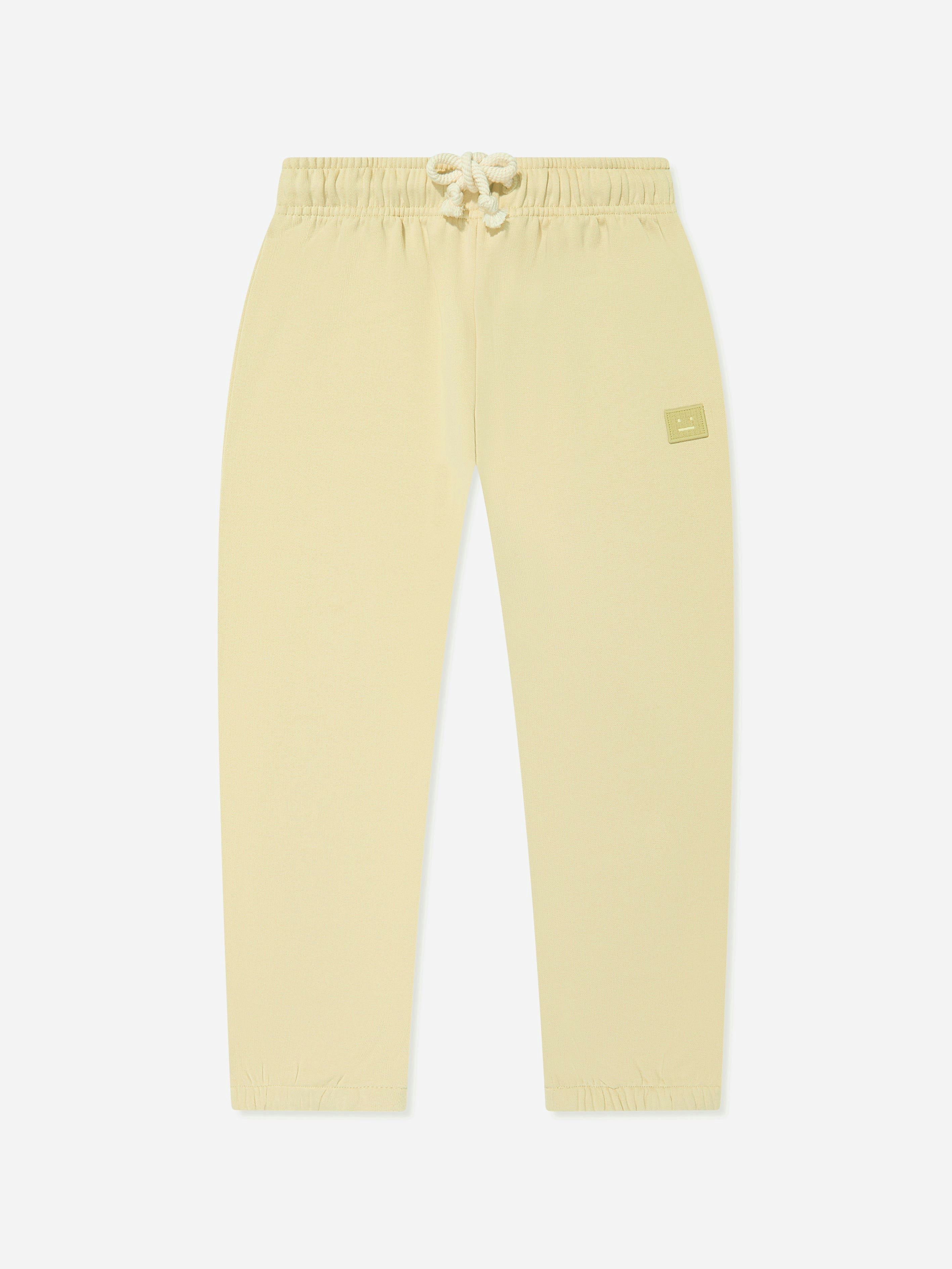 Acne Studios Unisex Kids Green Kids Logo Joggers In Sand - 6 - 8 Yrs