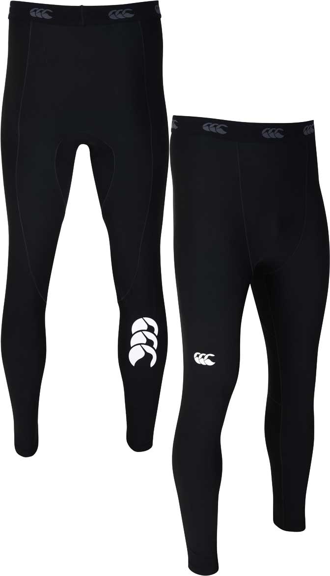 Canterbury Men's Black Thermoreg Baselayer Leggings {C-Qe512740} - Large
