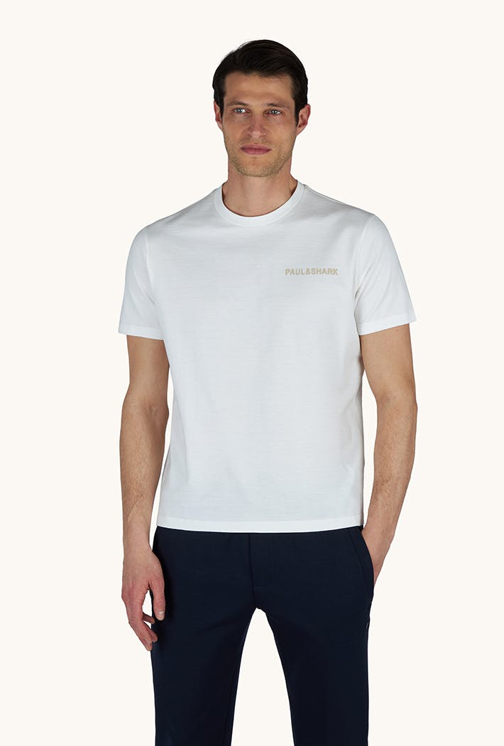 Paul & Shark Men's White T-Shirt Heavy Cotton - Size 38 - Image 4