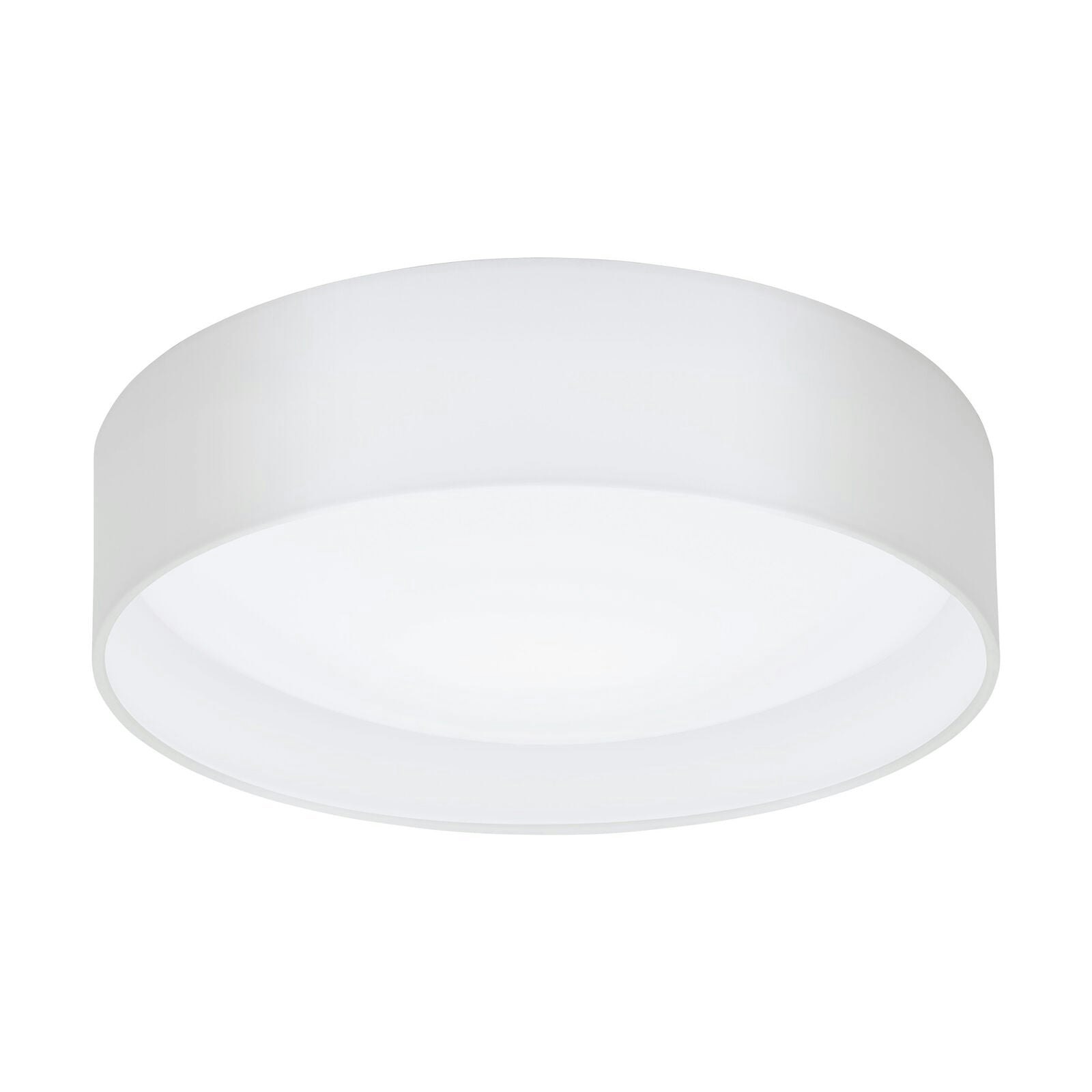 Loops Light/White Flush Ceiling Colour Shade Fabric Bulb Led 11W Included