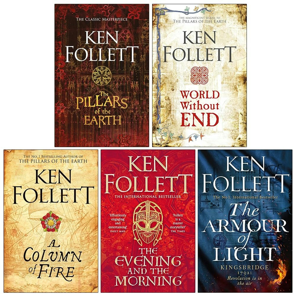 The Kingsbridge Novels 5 Books Collection Set by Ken Follett Armour of Light - Image 7