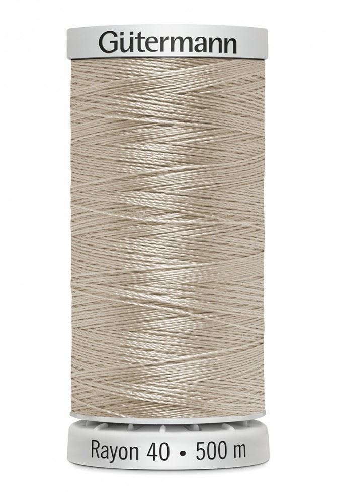 Gutermann No 40 Sulky Rayon Embroidery Thread 500M Rayon Thread Suitable For Embroidery - 1082 - 500 Metres