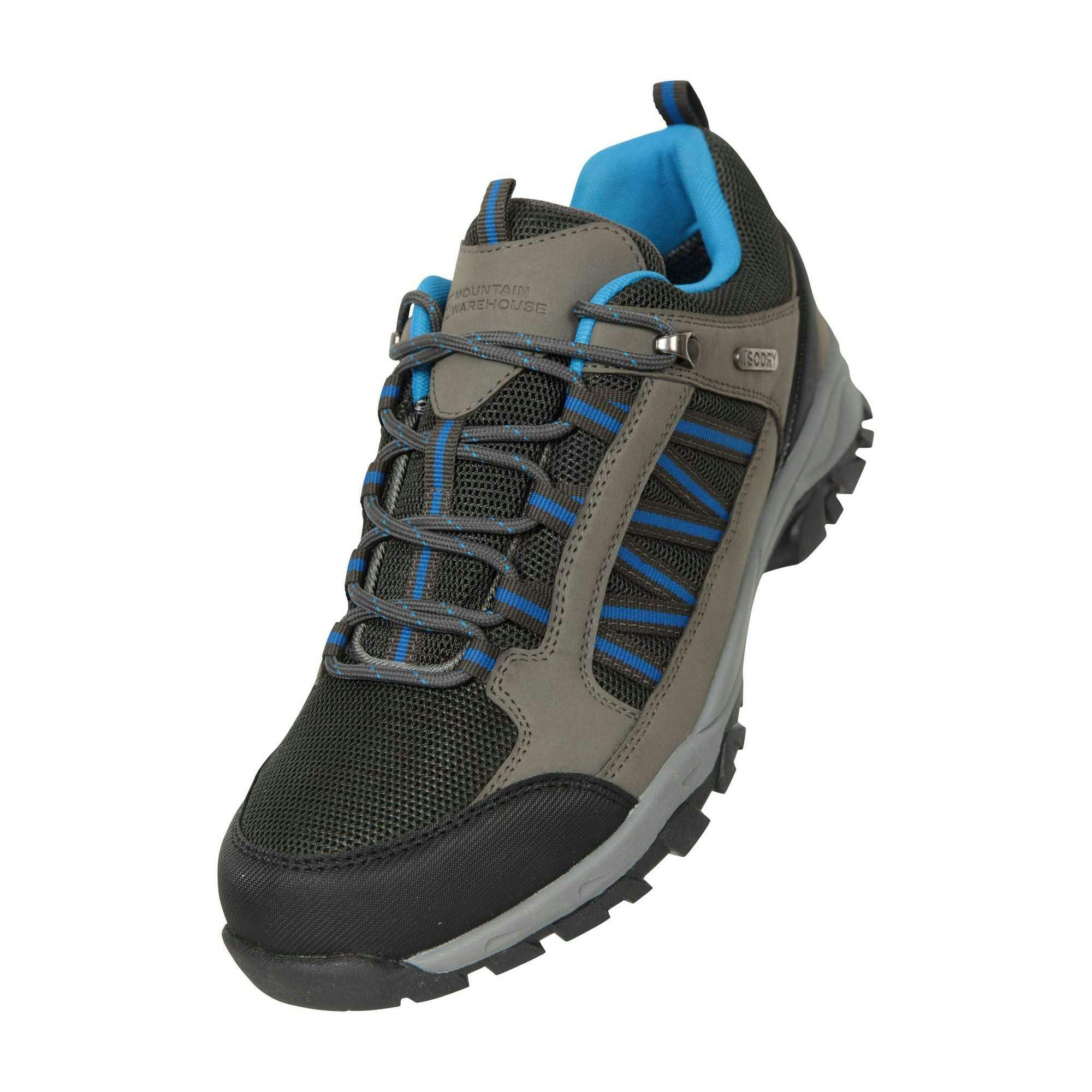 Mountain Warehouse Men's Grey Path Waterproof Walking Shoes - 12 Uk