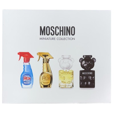 Moschino Boys Gold/Pink/Amber Miniature Gift Set