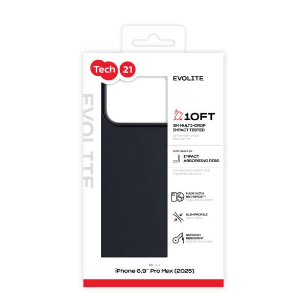 Tech 21 Black Tech21 Evo Lite Case For Iphone 17 Pro Max 6.9" - T21-11337