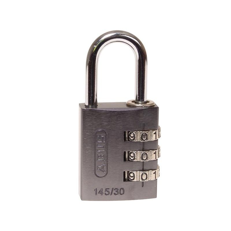 (30 Mm, Titanium) Abus Mechanical 145 Series Aluminium Combination Padlock - Image 3